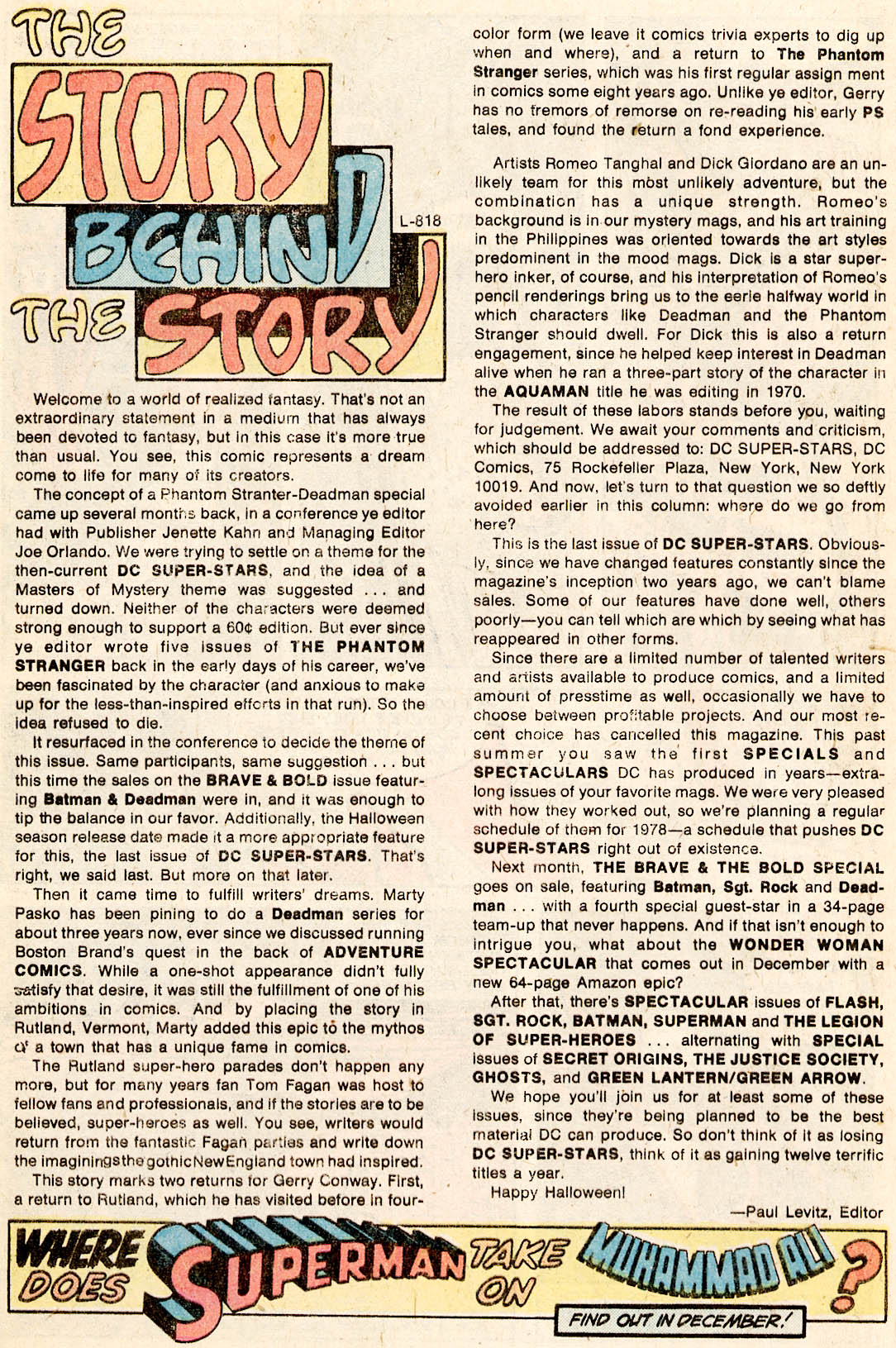 Read online DC Super Stars comic -  Issue #18 - 36