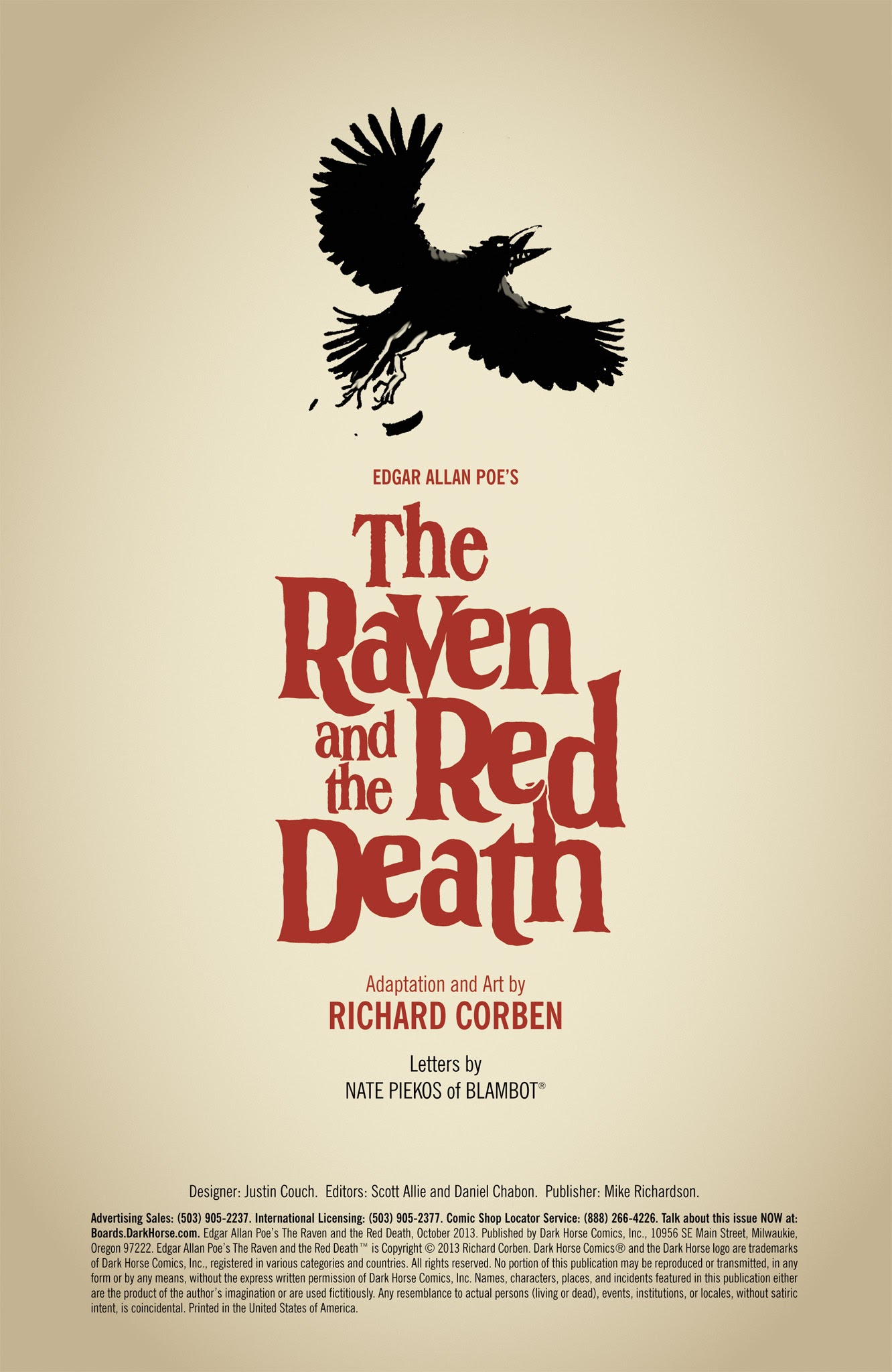 Read online Edgar Allan Poe's The Raven and the Red Death comic -  Issue # Full - 2