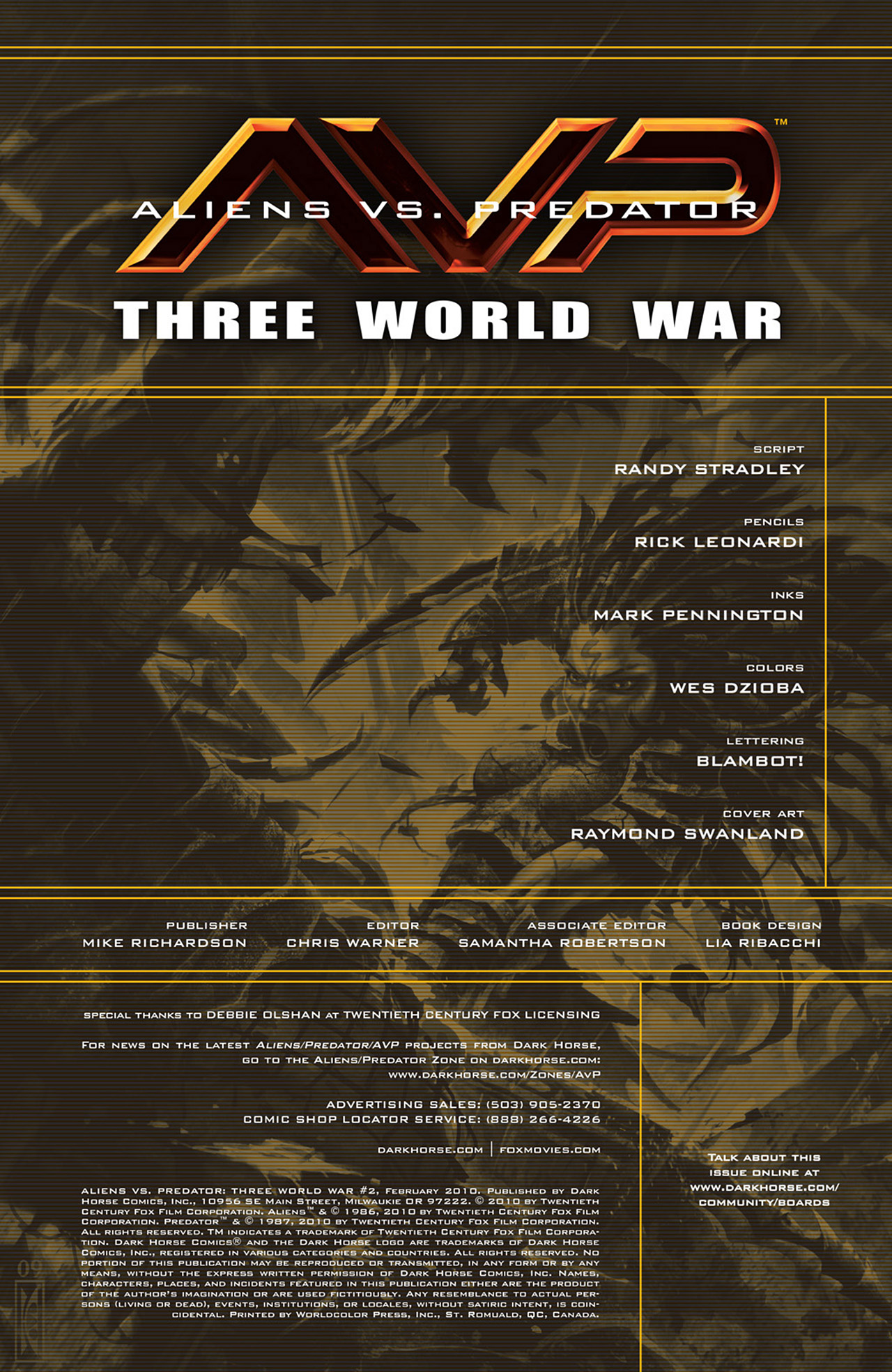 Read online Aliens vs. Predator: Three World War comic -  Issue #2 - 2