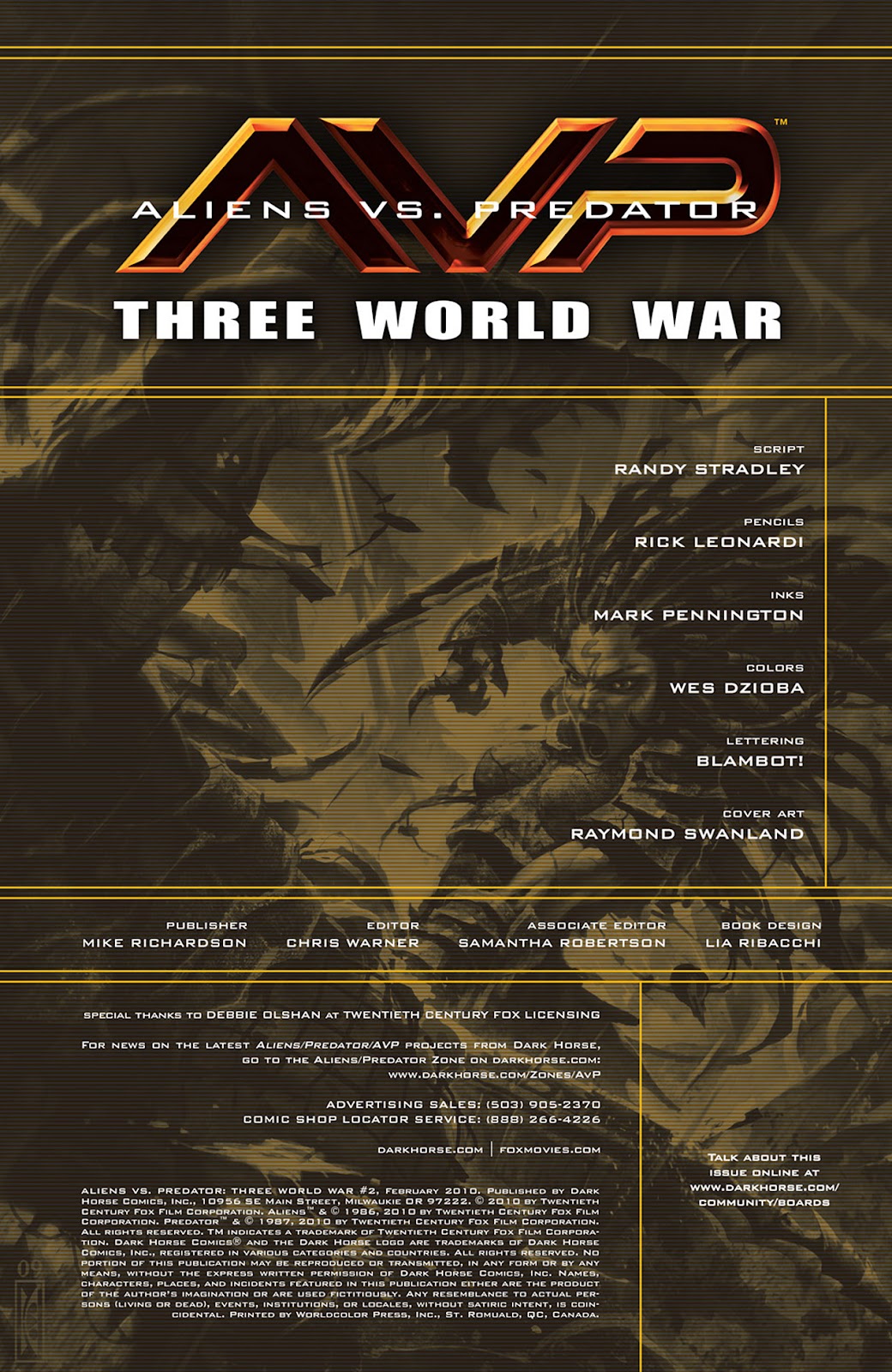 Aliens vs. Predator: Three World War issue 2 - Page 2