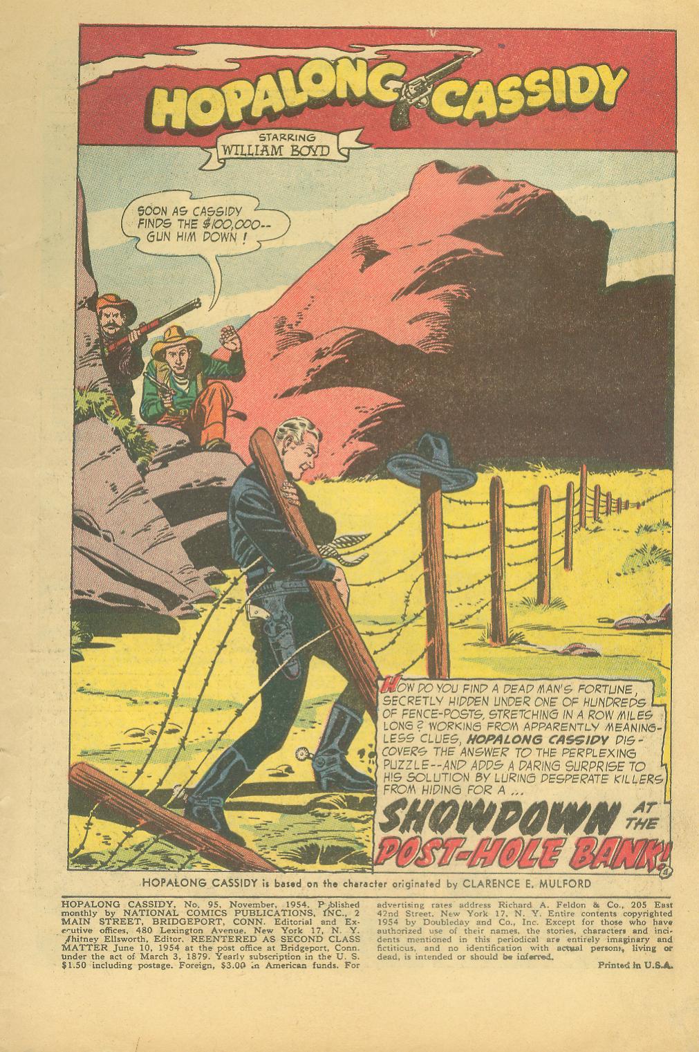 Read online Hopalong Cassidy comic -  Issue #95 - 3