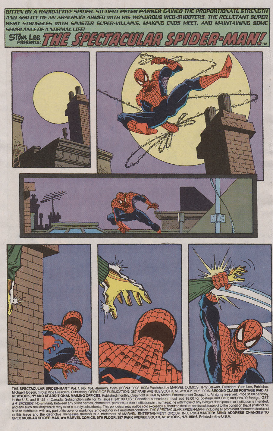 Read online The Spectacular Spider-Man (1976) comic -  Issue #184 - 2