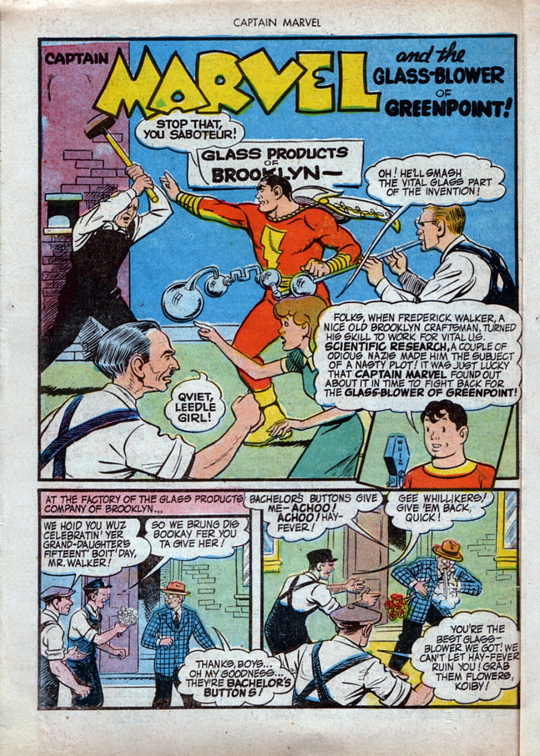 Read online Captain Marvel Adventures comic -  Issue #32 - 36