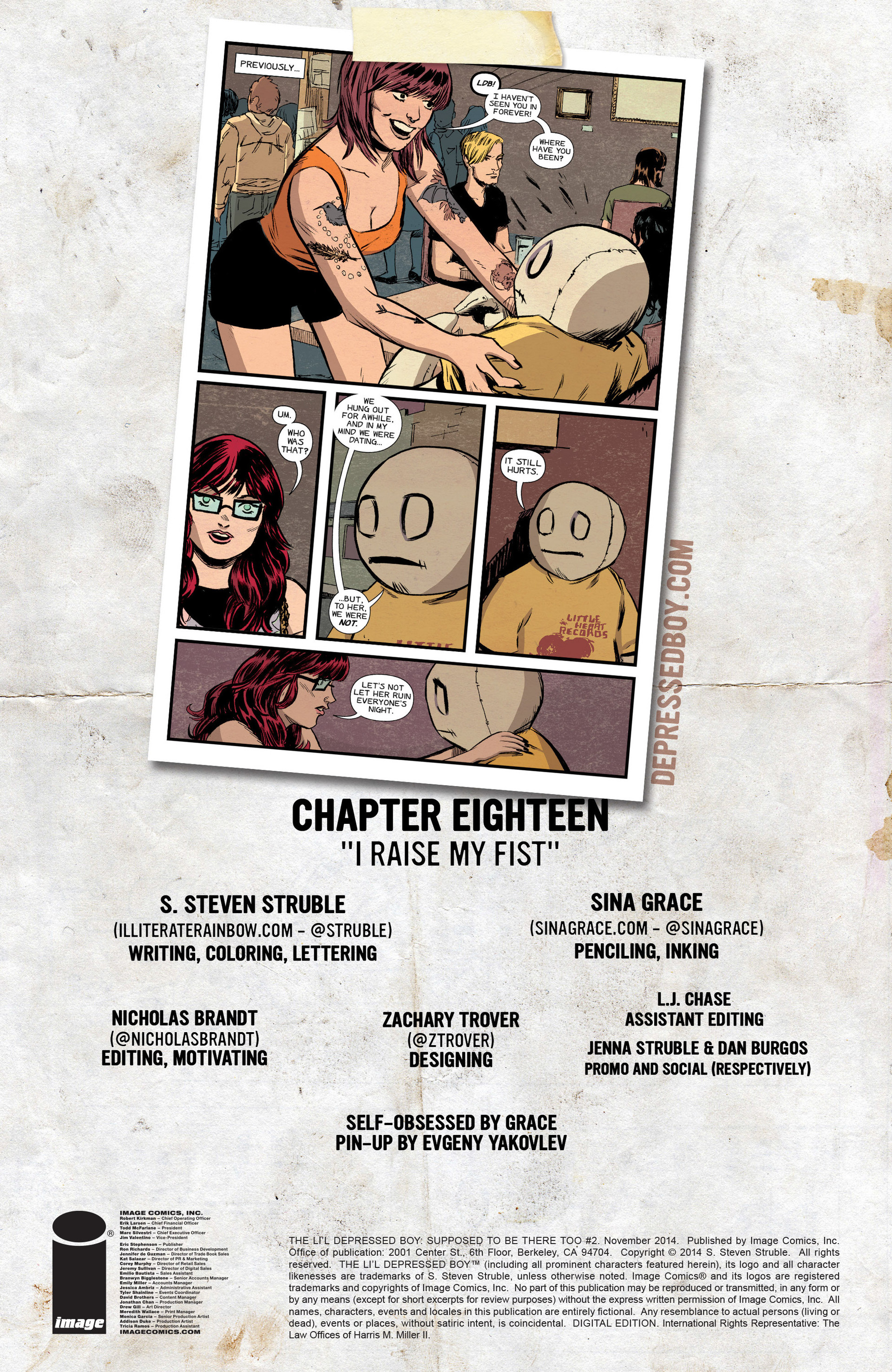 Read online The Li'l Depressed Boy: Supposed to Be There Too comic -  Issue #2 - 2