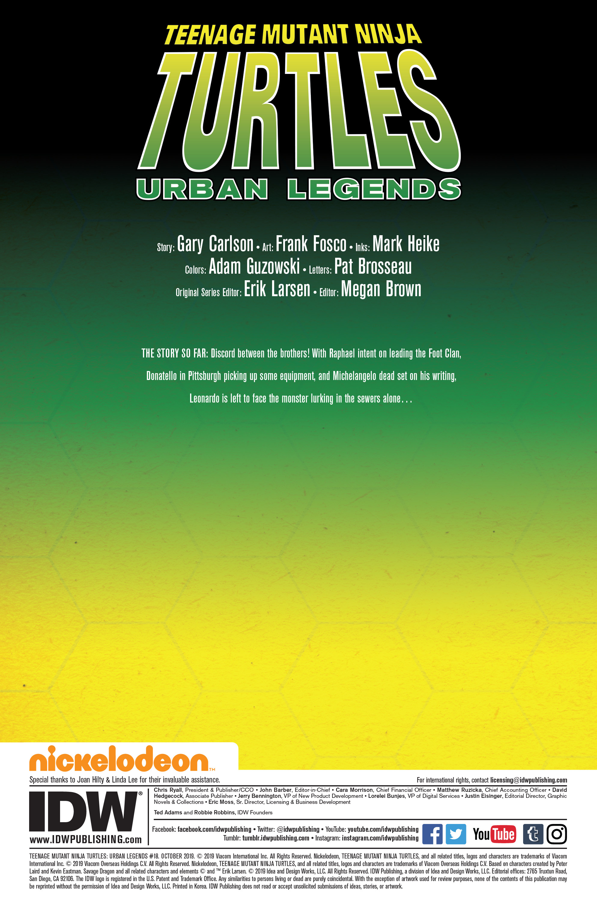 Read online Teenage Mutant Ninja Turtles: Urban Legends comic -  Issue #18 - 2