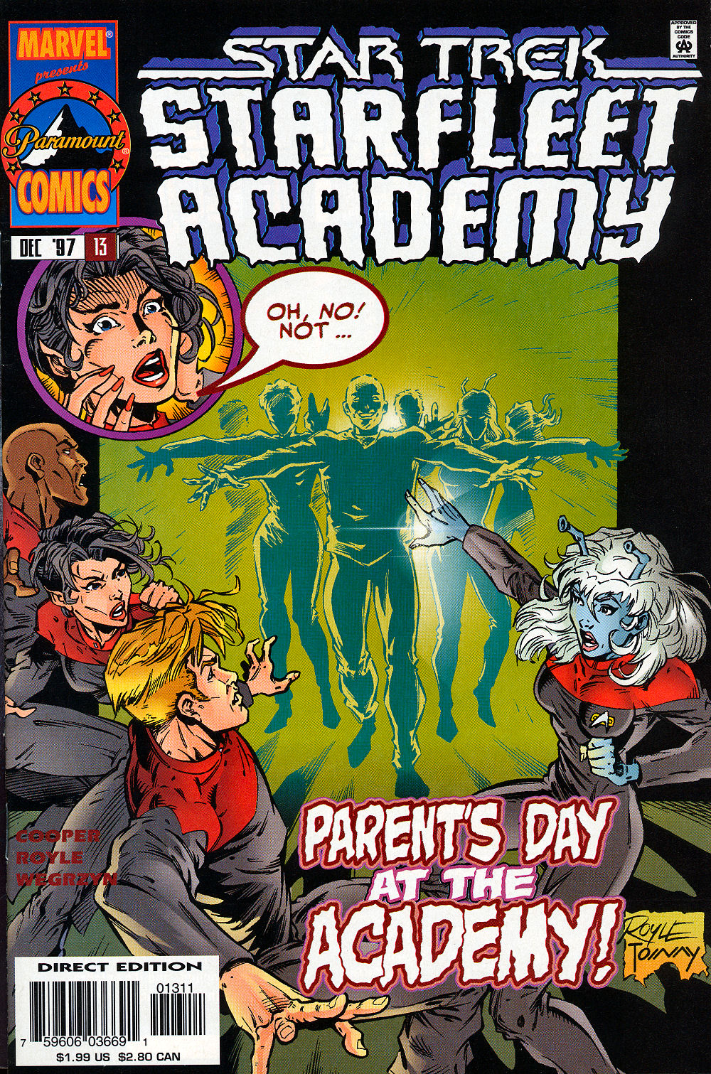 Read online Star Trek: Starfleet Academy (1996) comic -  Issue #13 - 1
