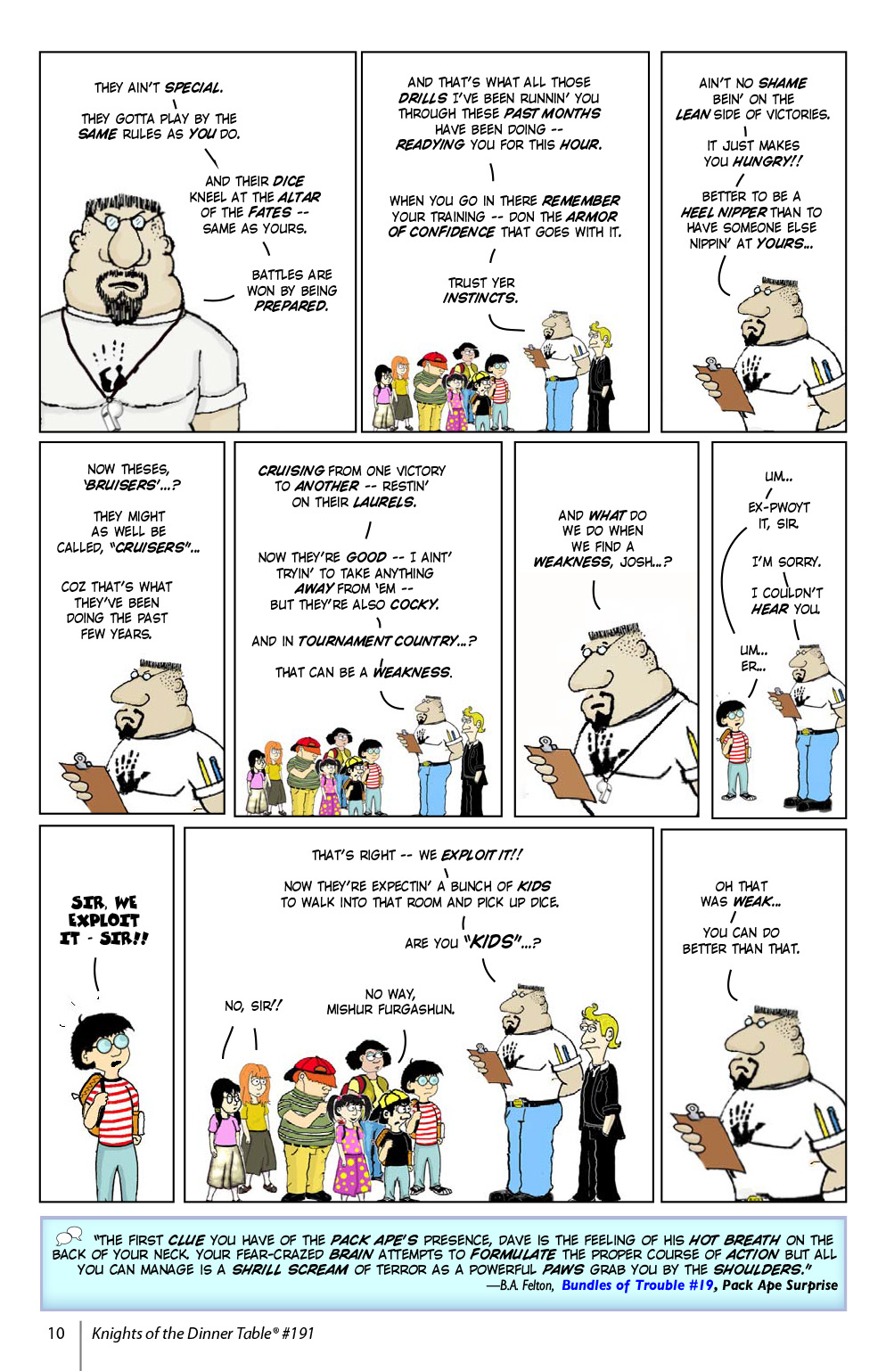 Read online Knights of the Dinner Table comic -  Issue #191 - 12