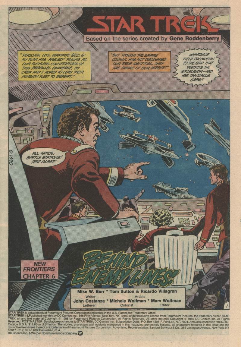 Read online Star Trek (1984) comic -  Issue #14 - 2
