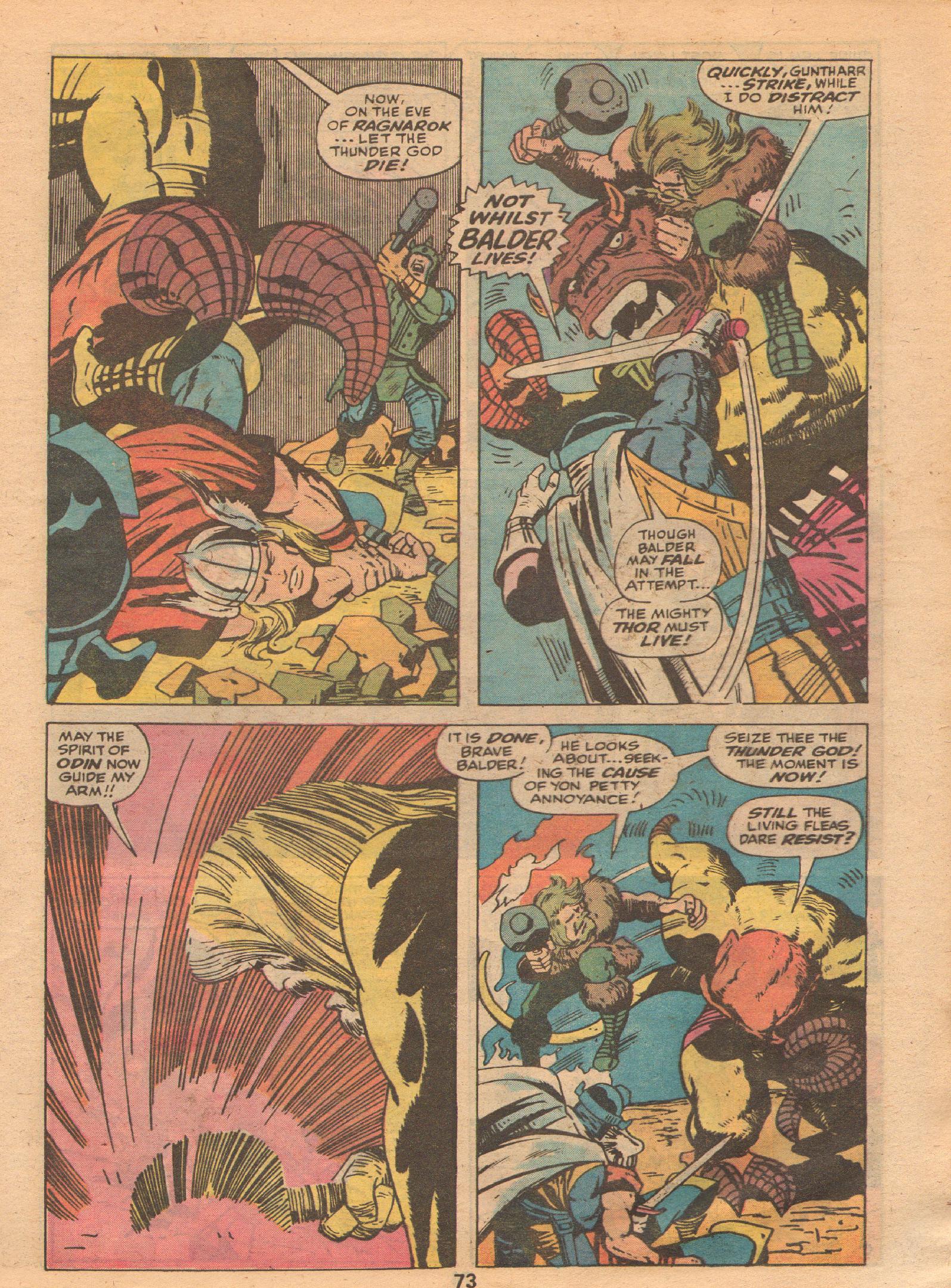 Read online Marvel Treasury Edition comic -  Issue #10 - 73