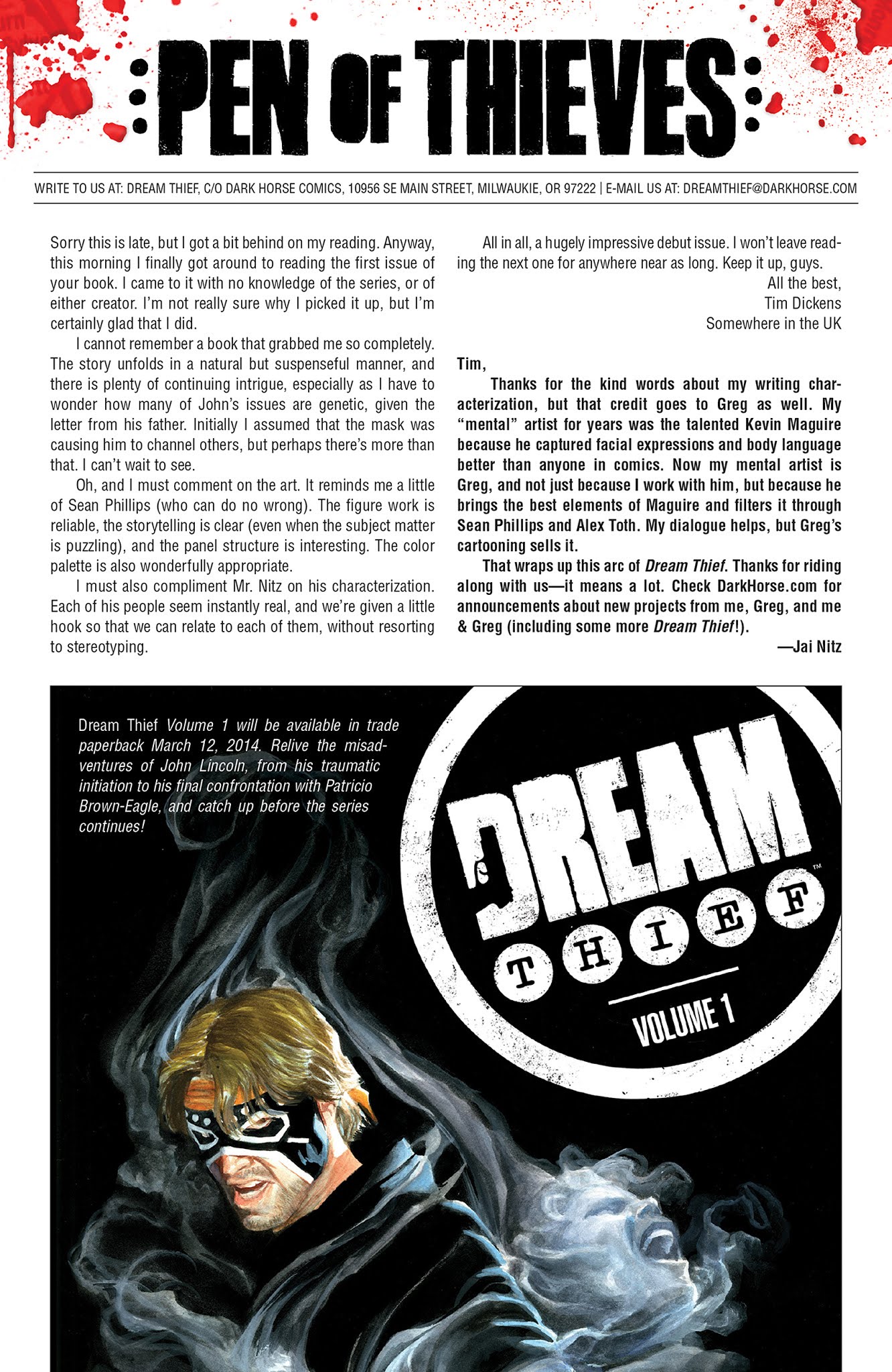 Read online Dream Thief comic -  Issue #5 - 25