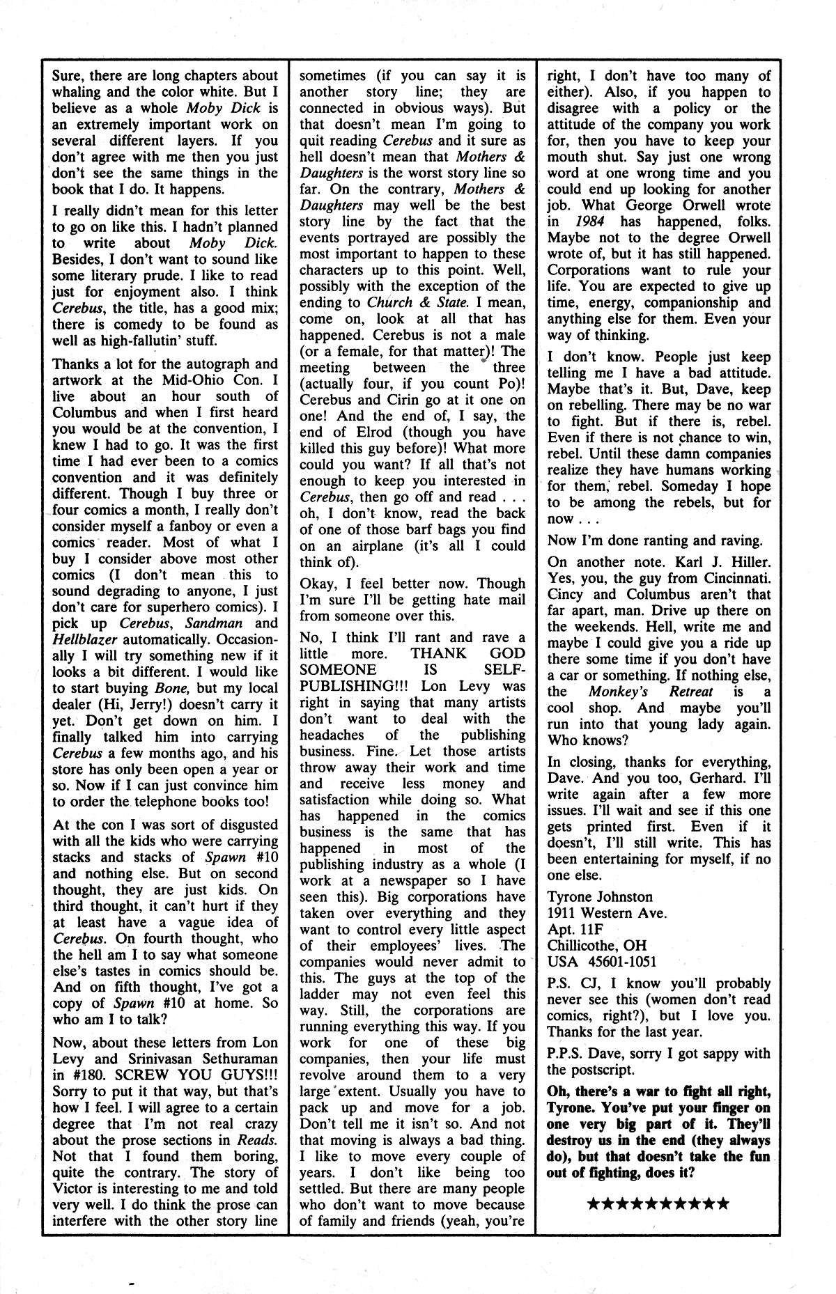 Read online Cerebus comic -  Issue #184 - 26