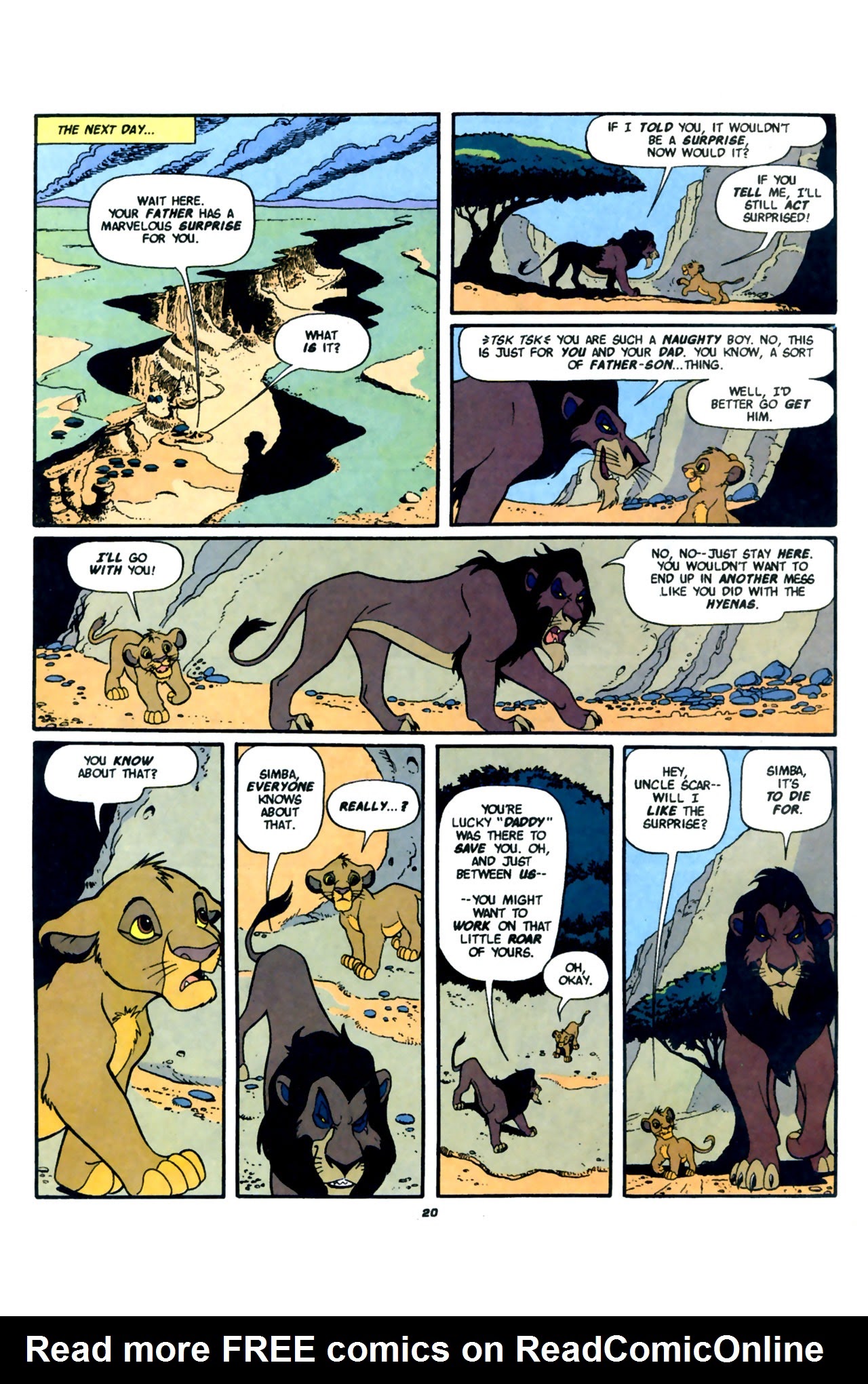 Read online Disney's The Lion King comic -  Issue #1 - 22