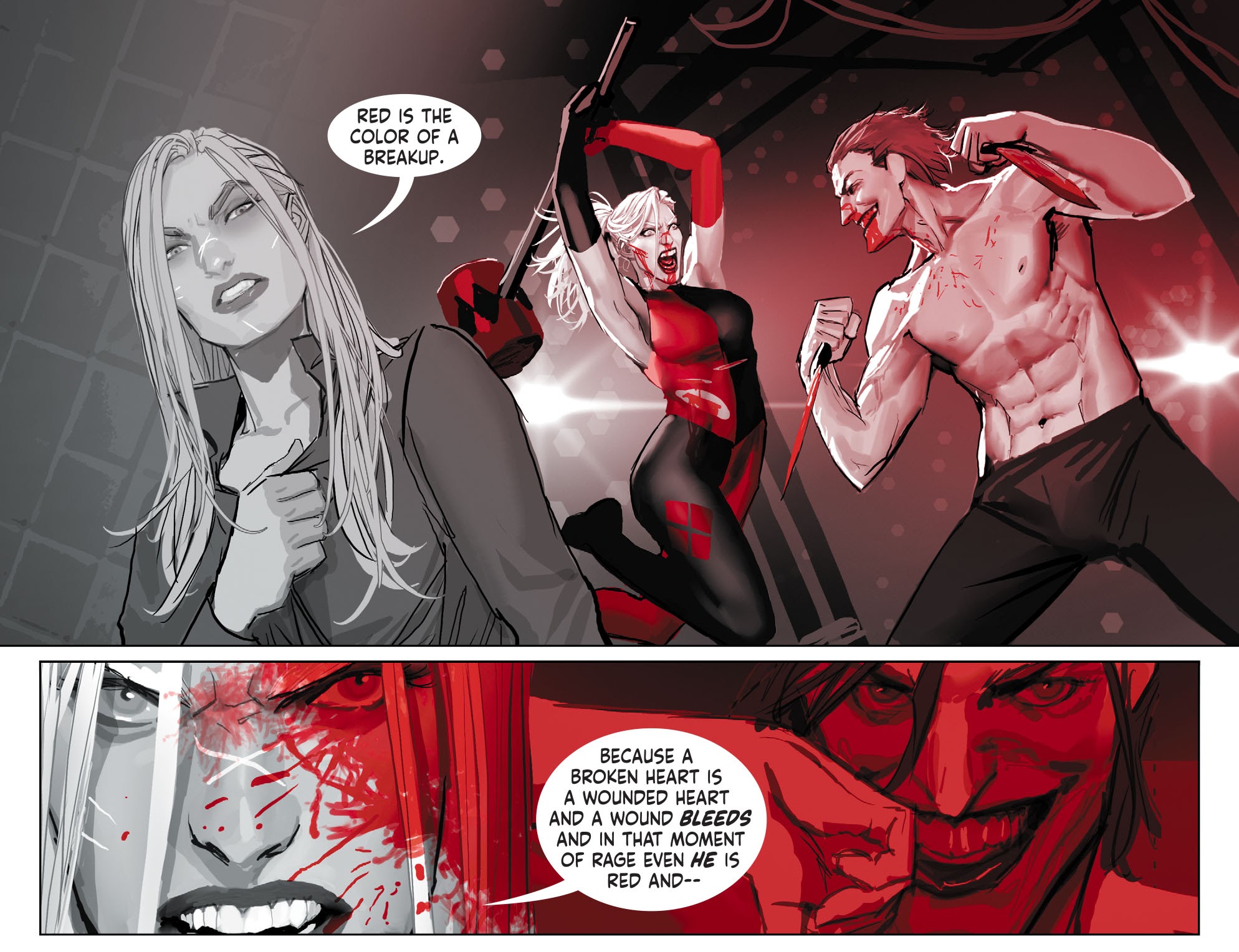 Read online Harley Quinn Black   White   Red comic -  Issue #1 - 12