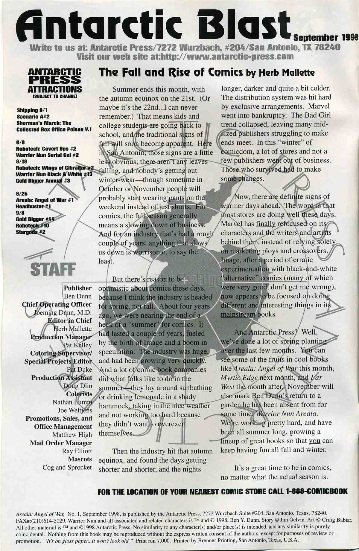 Read online Areala: Angel of War comic -  Issue #1 - 2