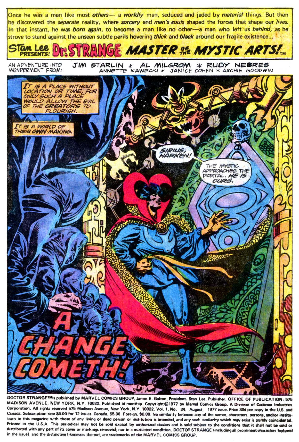Read online Doctor Strange (1974) comic -  Issue #24 - 2