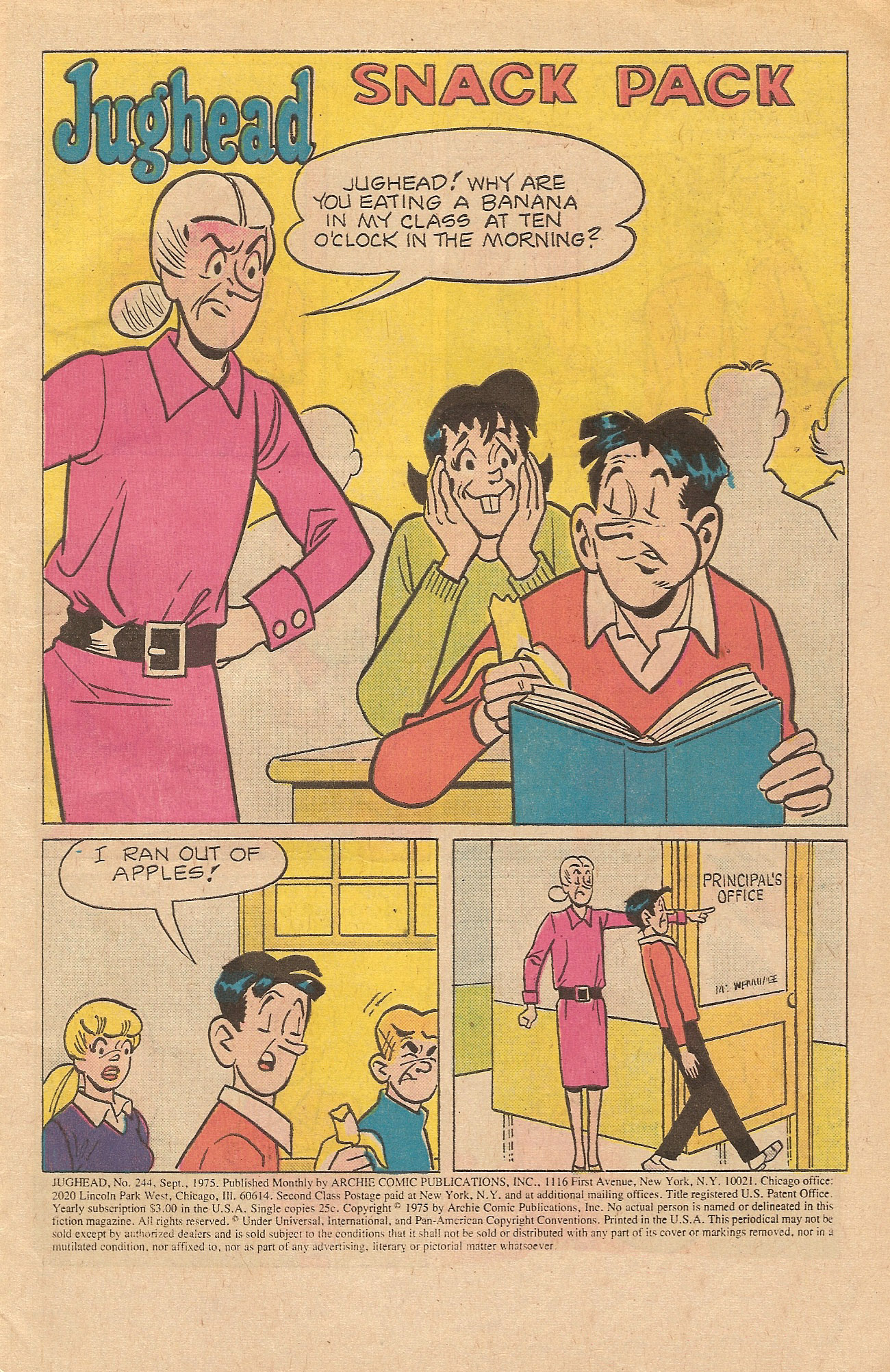 Read online Jughead (1965) comic -  Issue #244 - 3