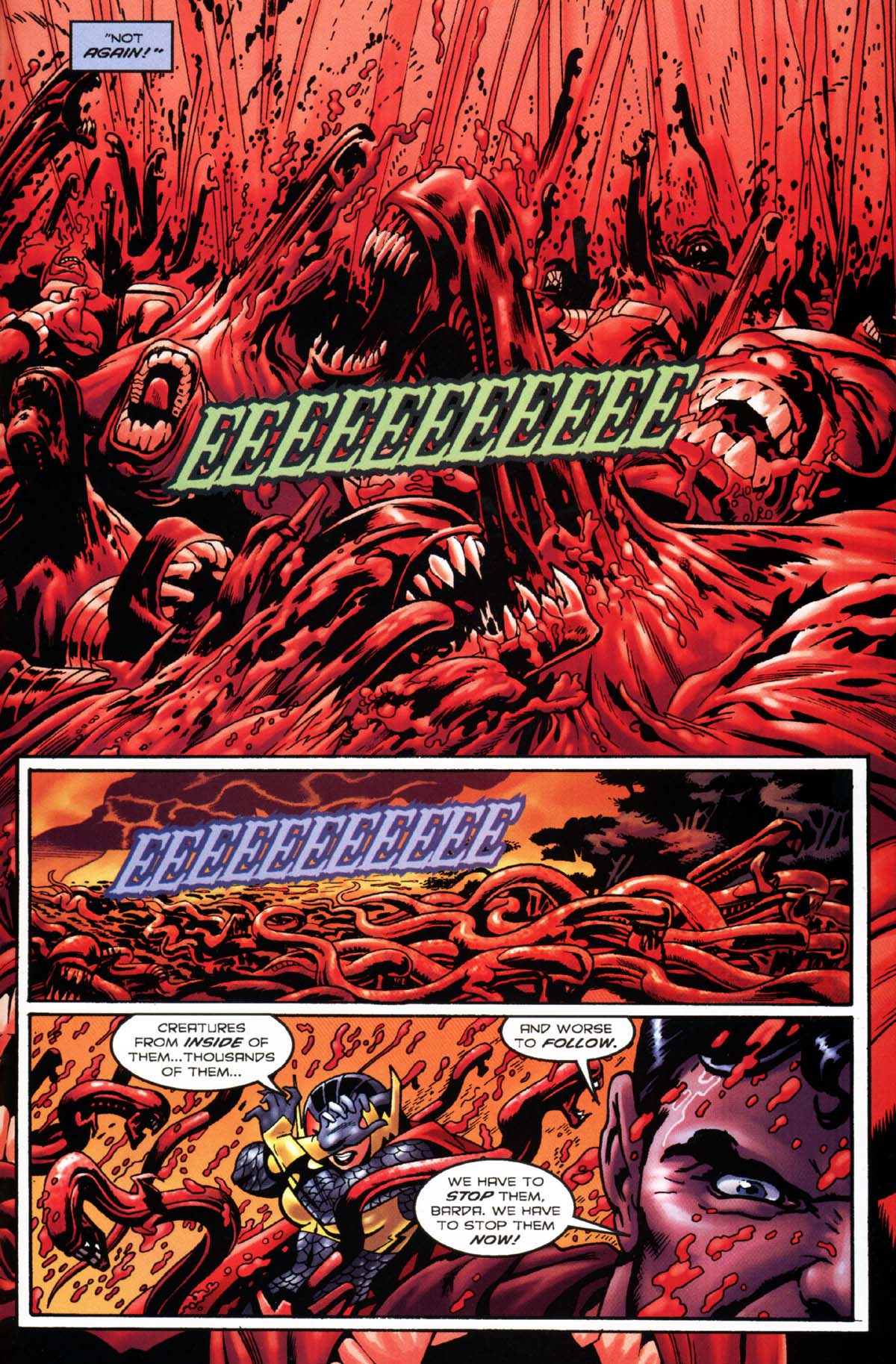 Read online Superman/Aliens 2: God War comic -  Issue #2 - 23