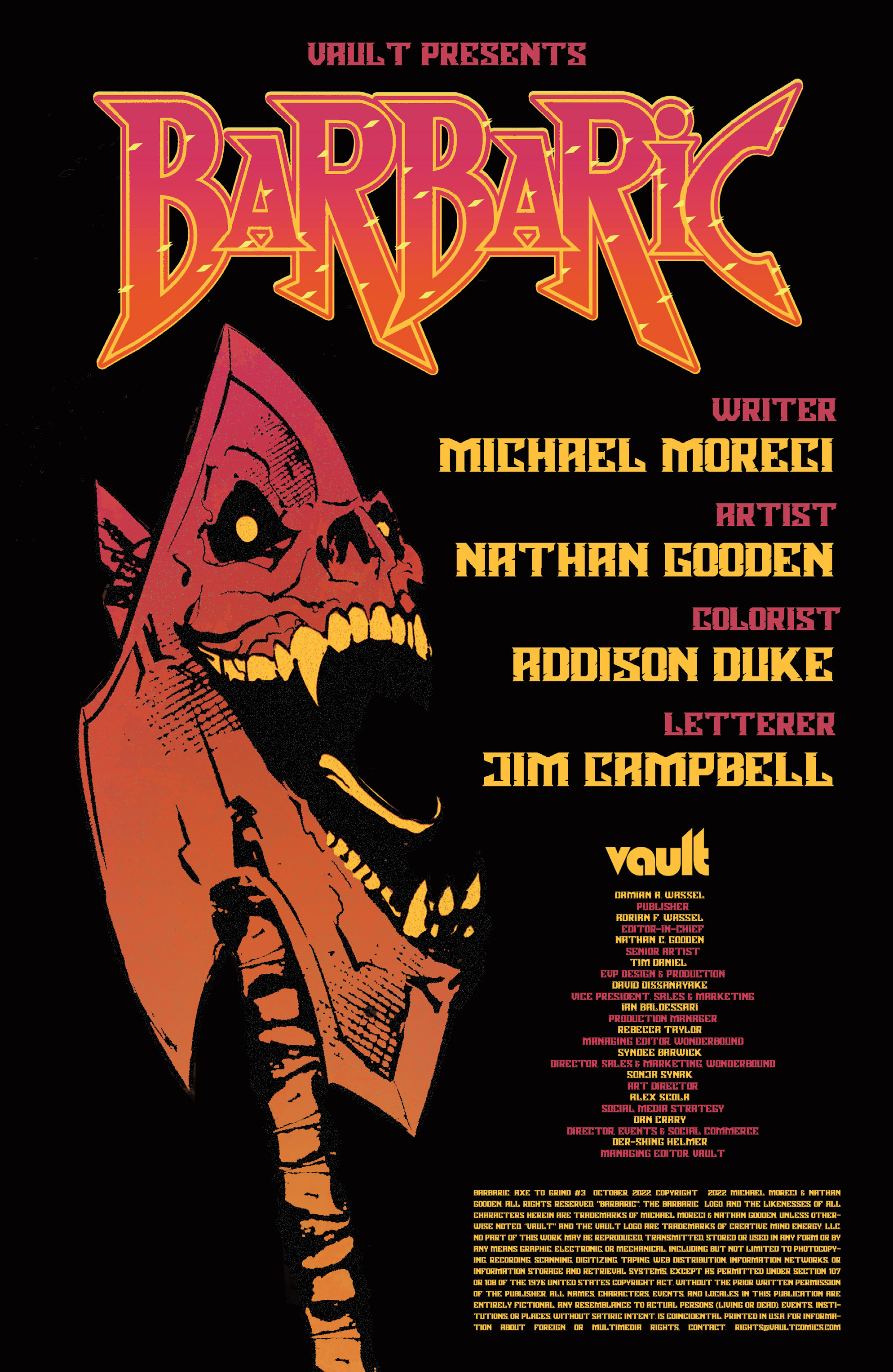 Read online Barbaric: Axe to Grind comic -  Issue #3 - 3