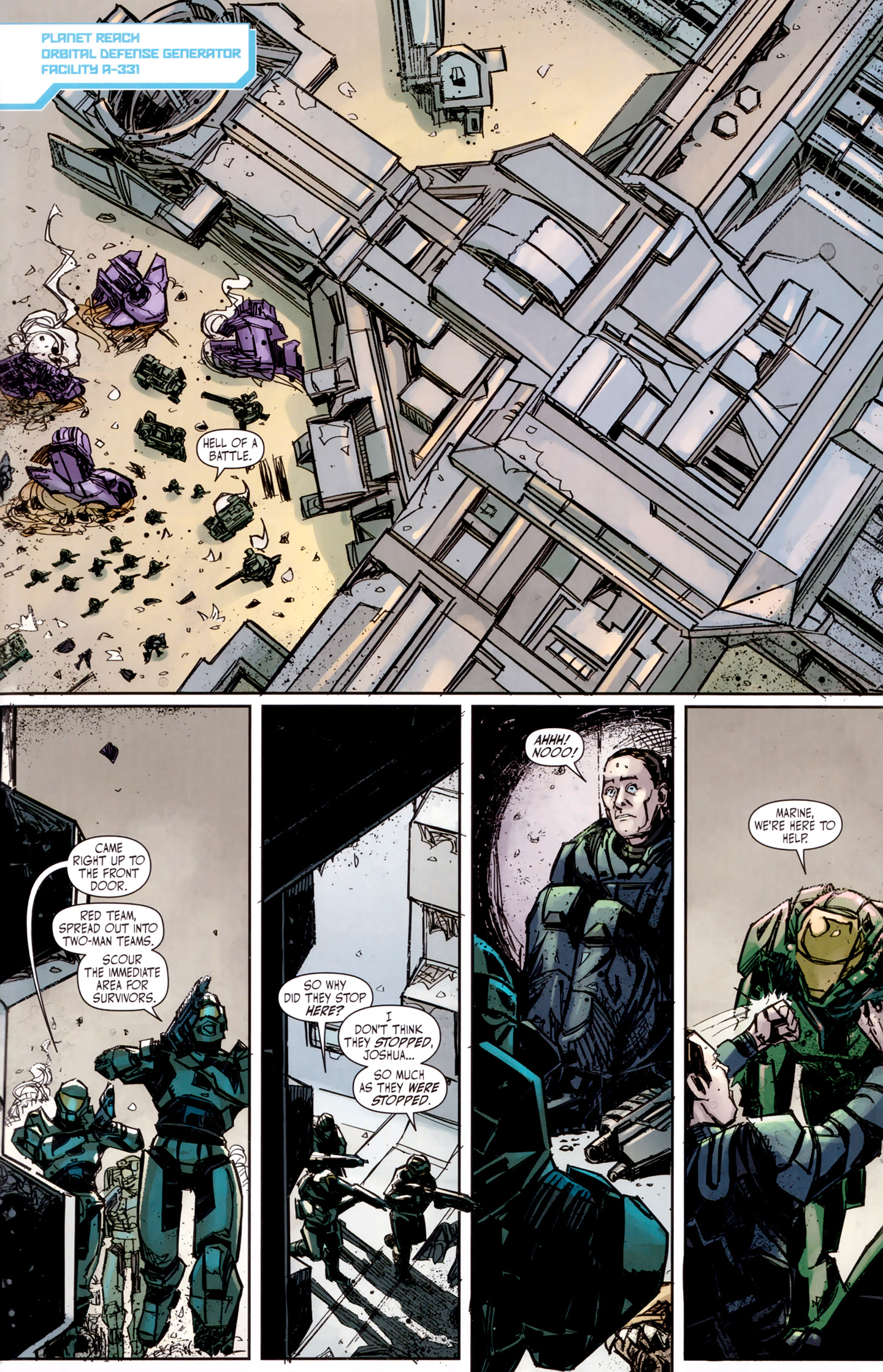 Read online Halo: Fall Of Reach - Invasion comic -  Issue #3 - 23