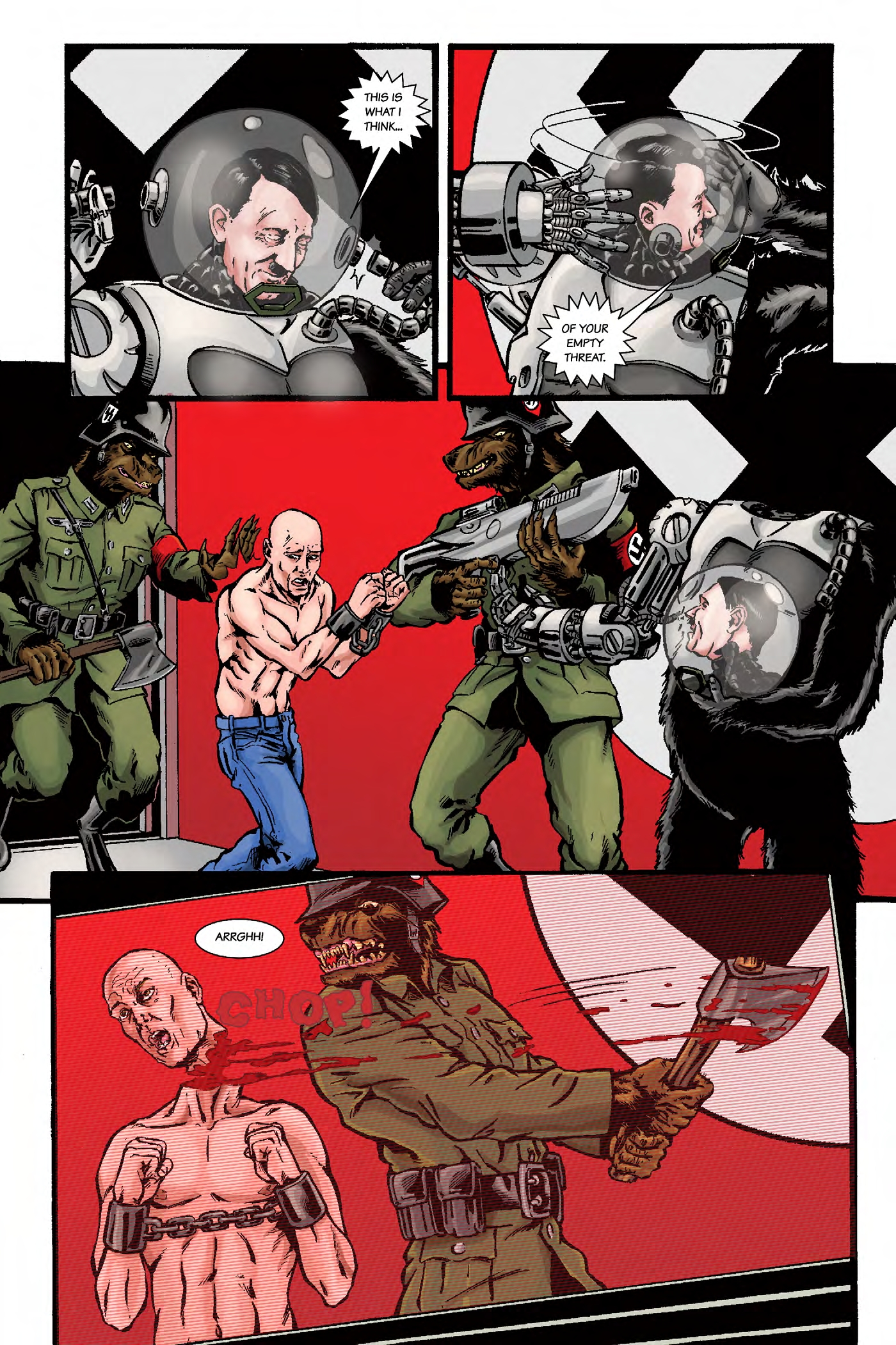 Read online Nazi Werewolves from Outer Space comic -  Issue #4 - 21