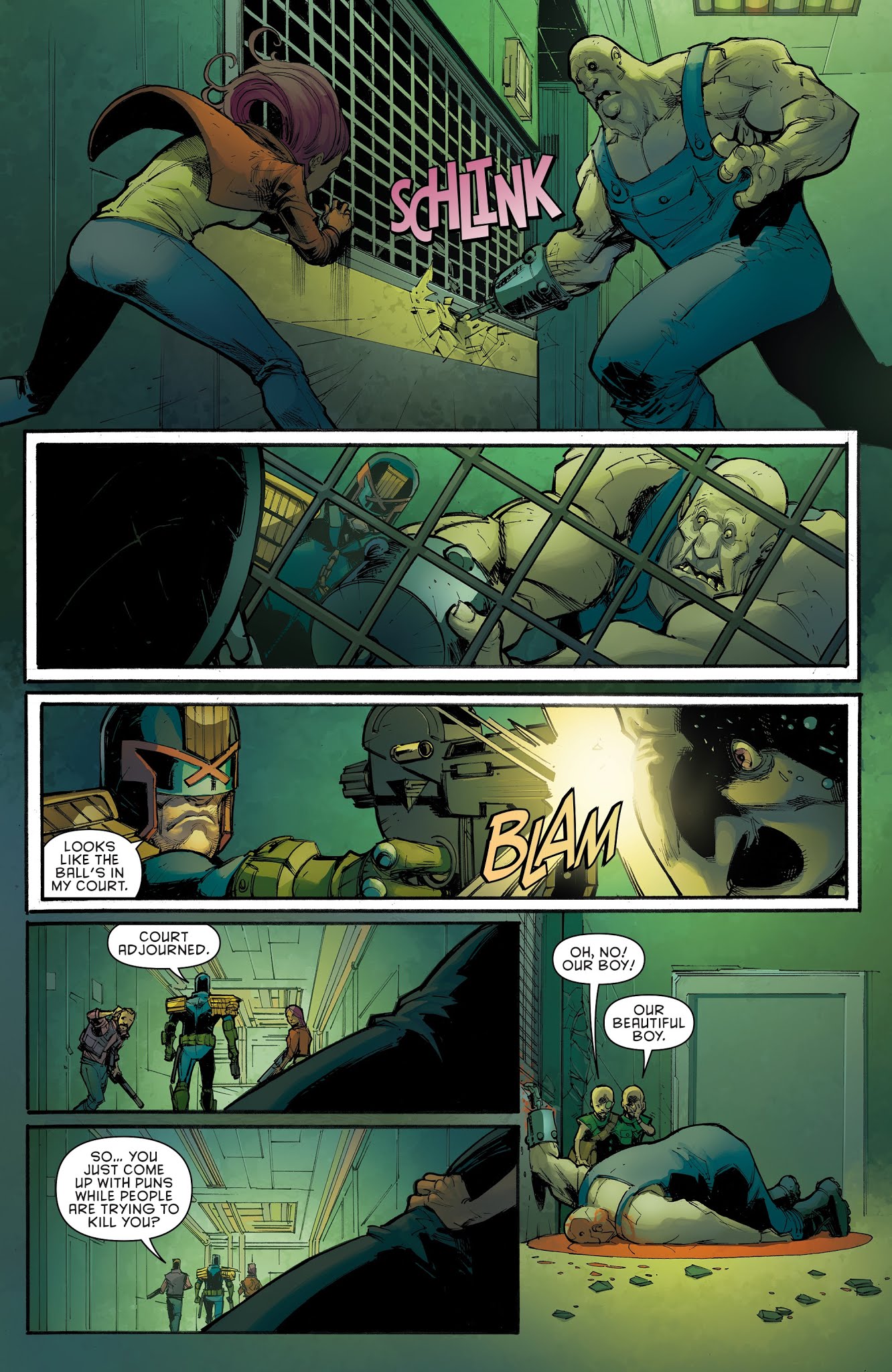Read online Judge Dredd: Under Siege comic -  Issue #4 - 12