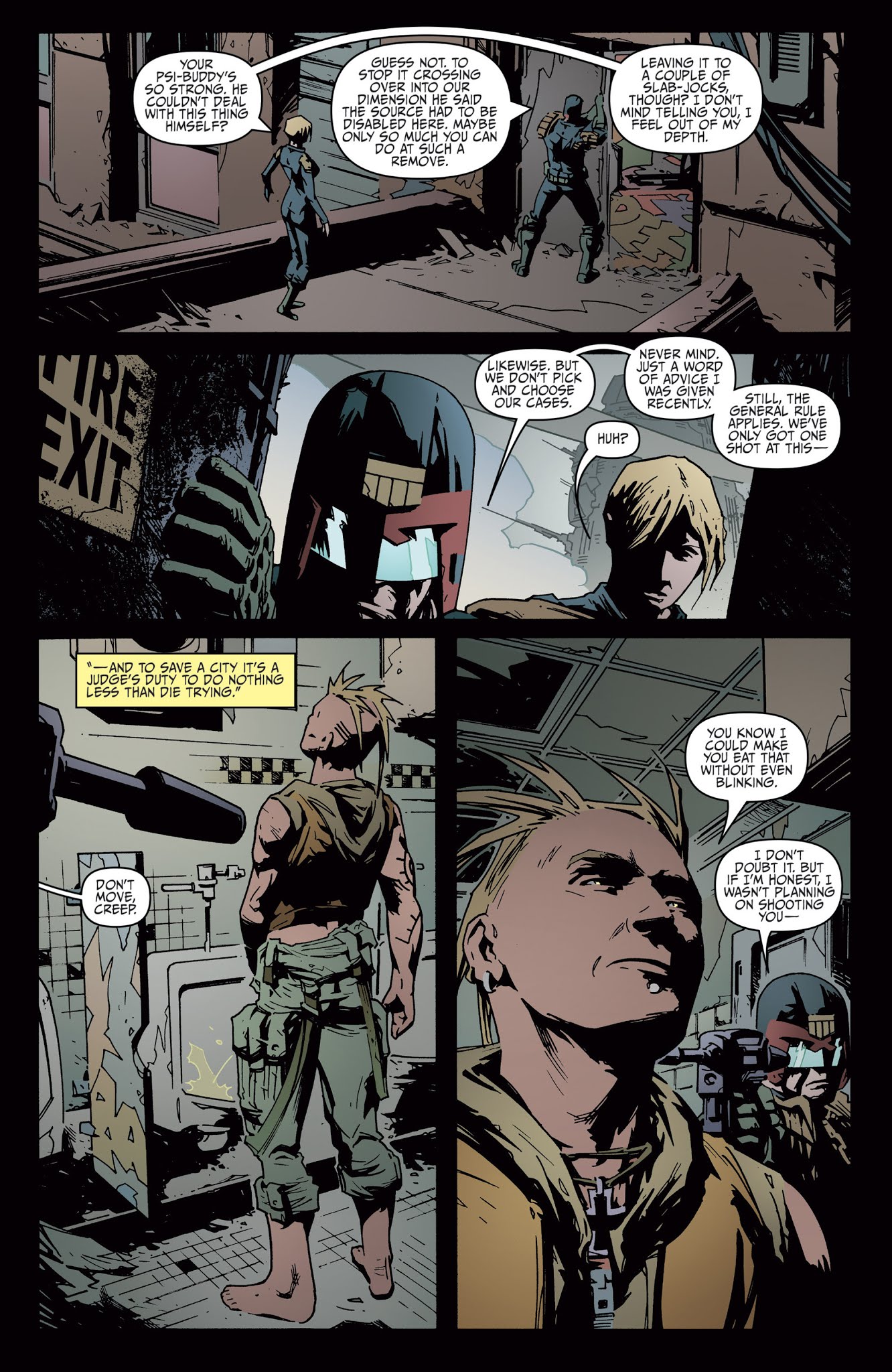 Read online Judge Dredd: Year One comic -  Issue #4 - 16