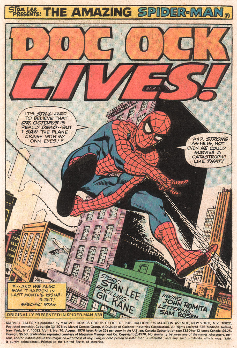Read online Marvel Tales (1964) comic -  Issue #70 - 3