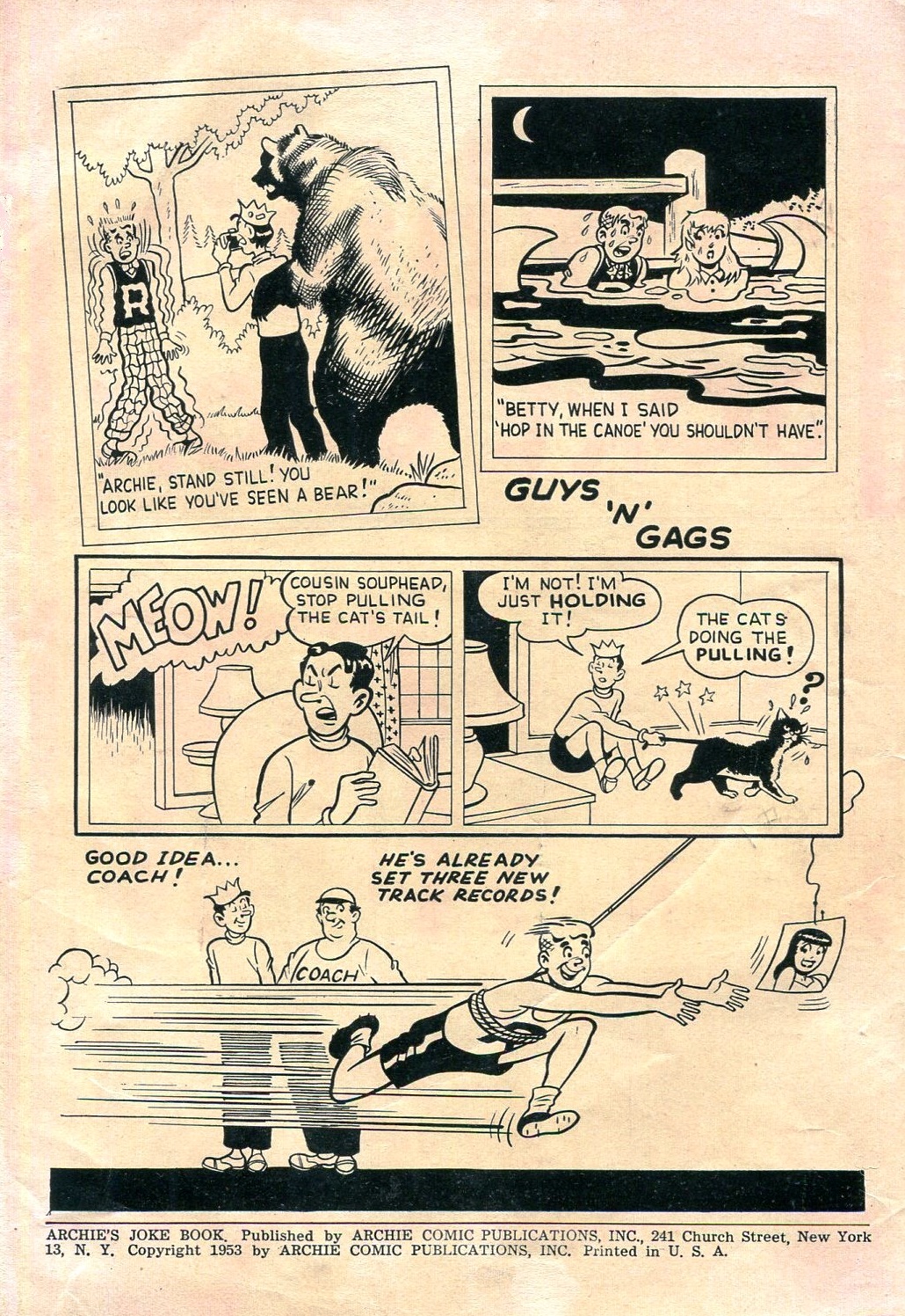 Read online Archie's Joke Book Magazine comic -  Issue #1 - 2