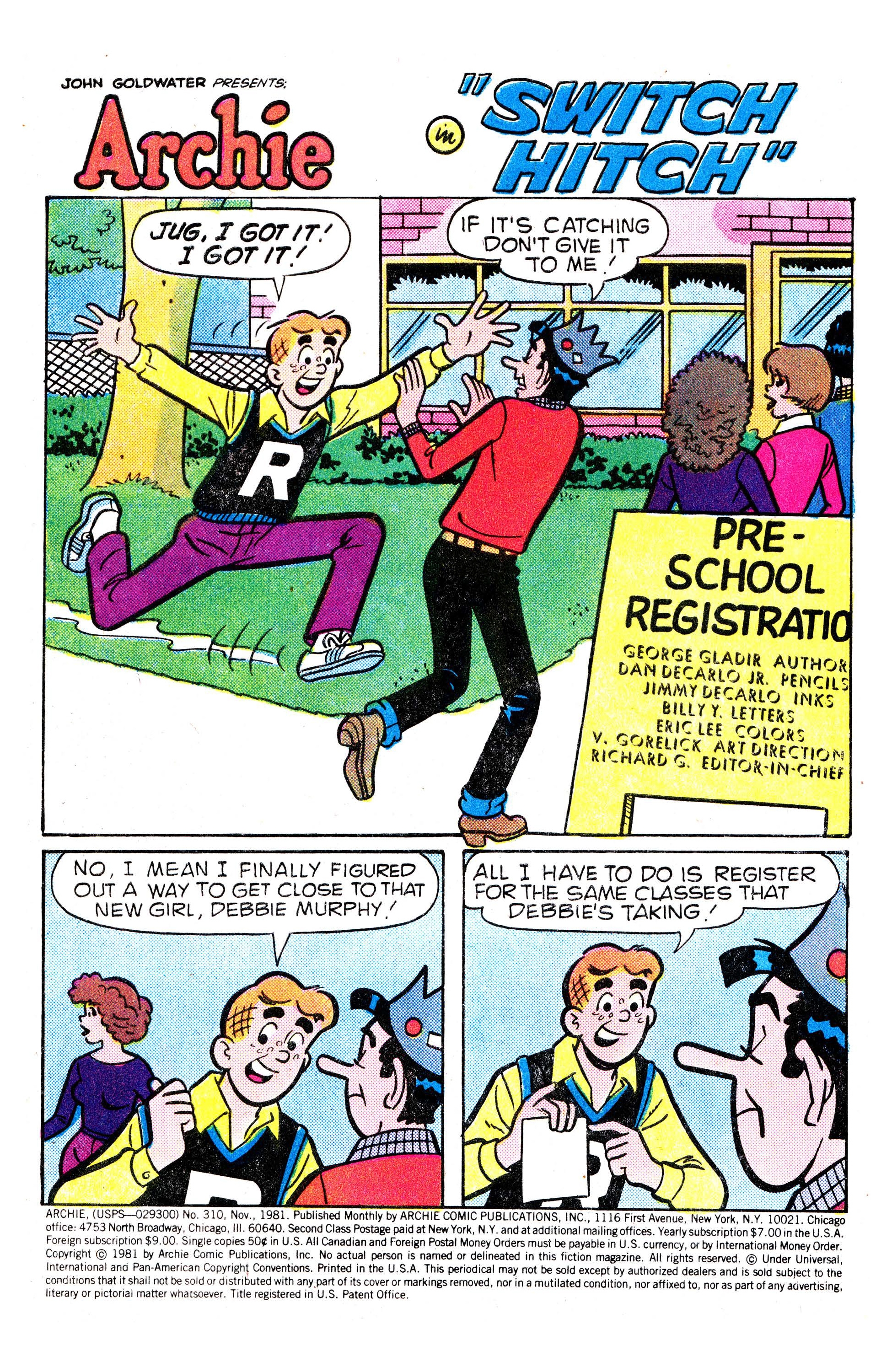 Read online Archie (1960) comic -  Issue #310 - 2