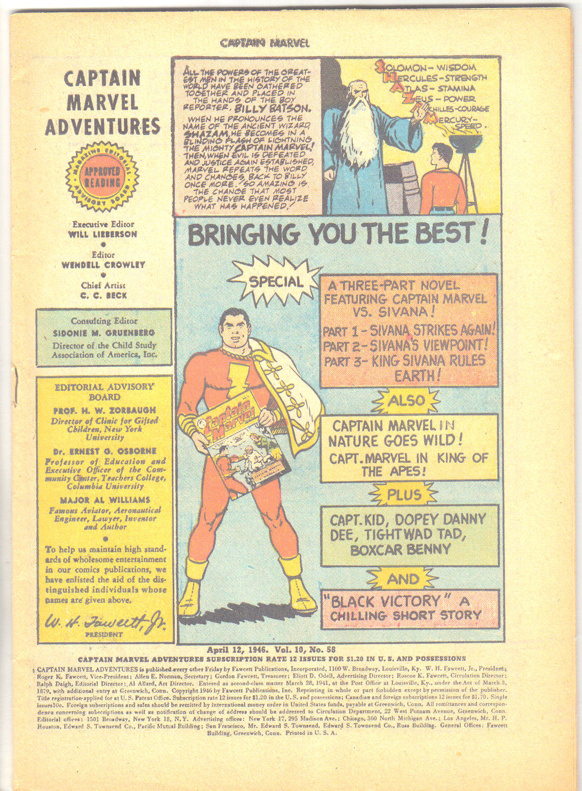 Read online Captain Marvel Adventures comic -  Issue #58 - 3