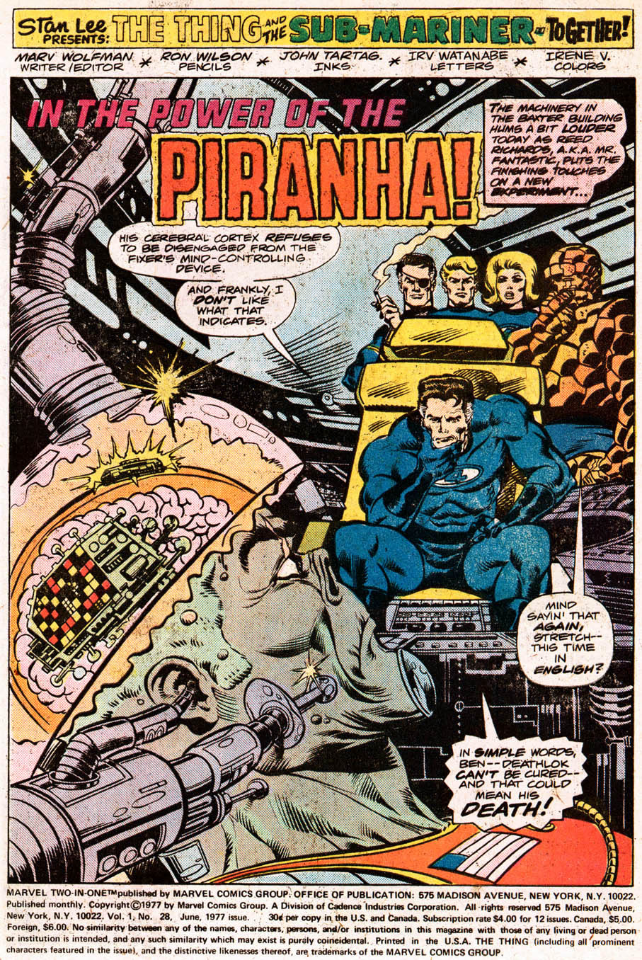 Marvel Two-In-One (1974) issue 28 - Page 2