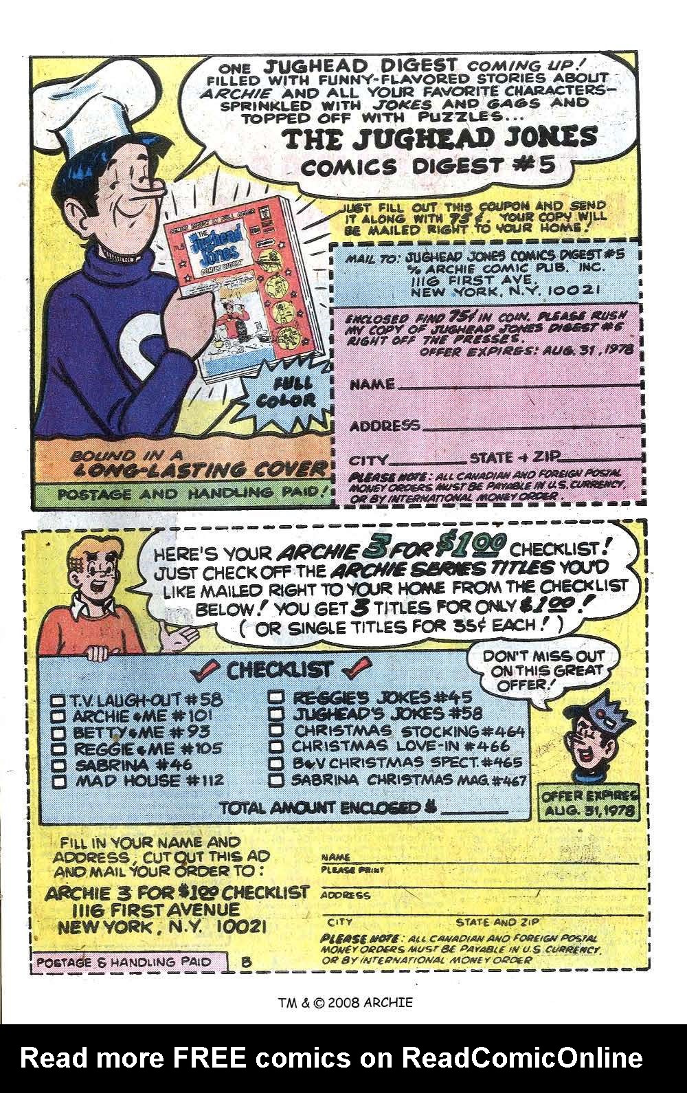 Read online Jughead (1965) comic -  Issue #276 - 27
