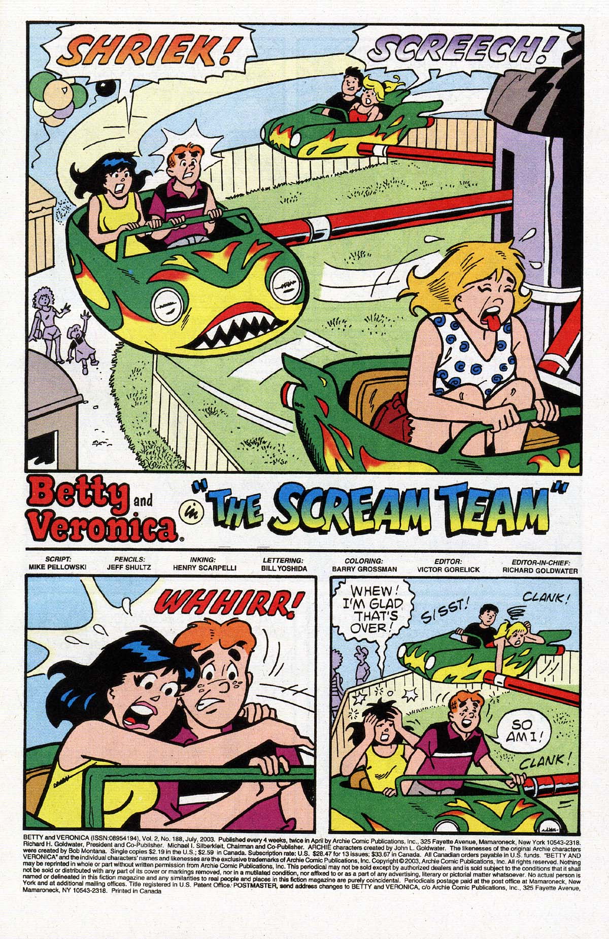 Read online Betty and Veronica (1987) comic -  Issue #188 - 2