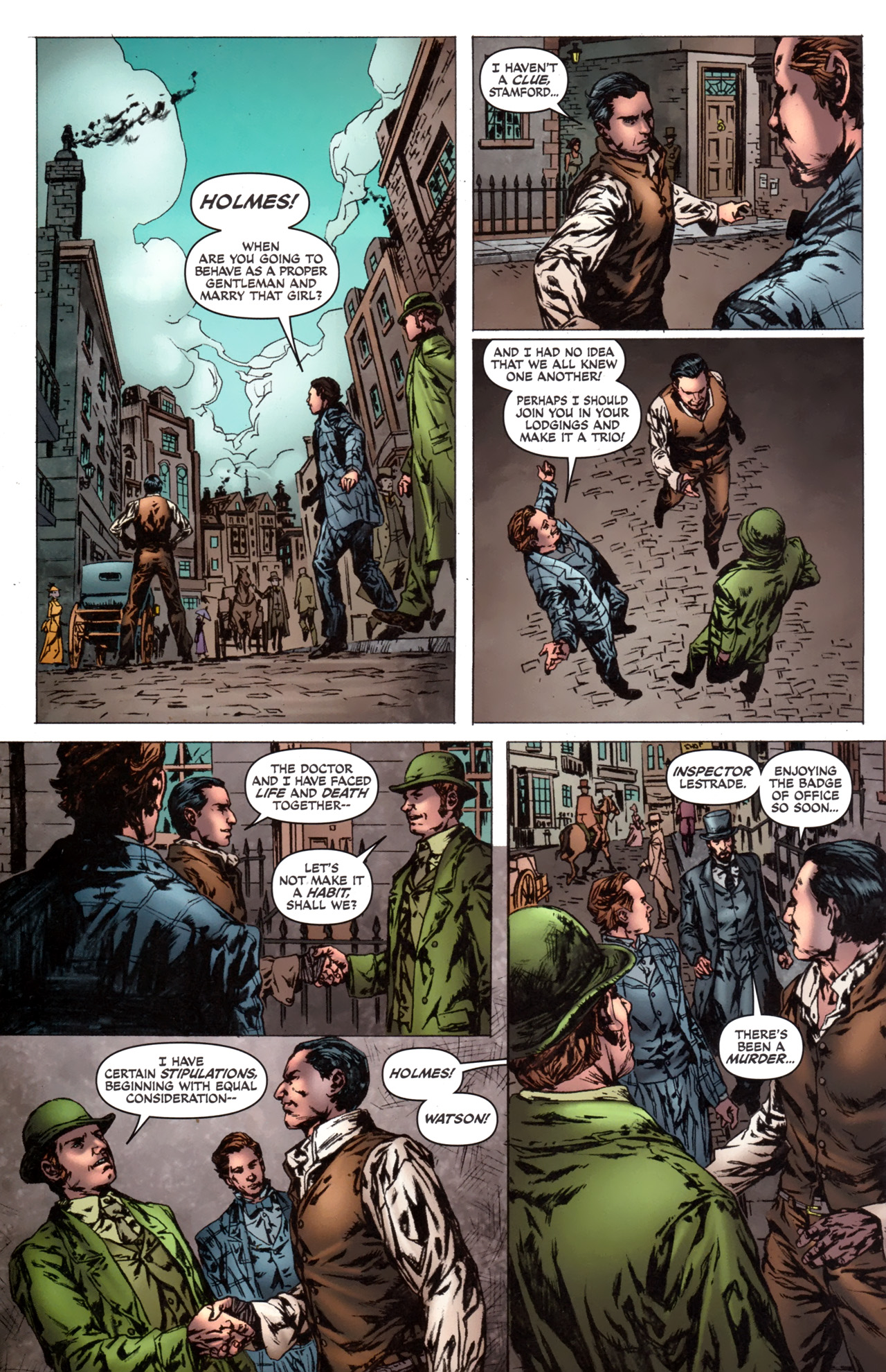 Read online Sherlock Holmes: Year One comic -  Issue #6 - 23