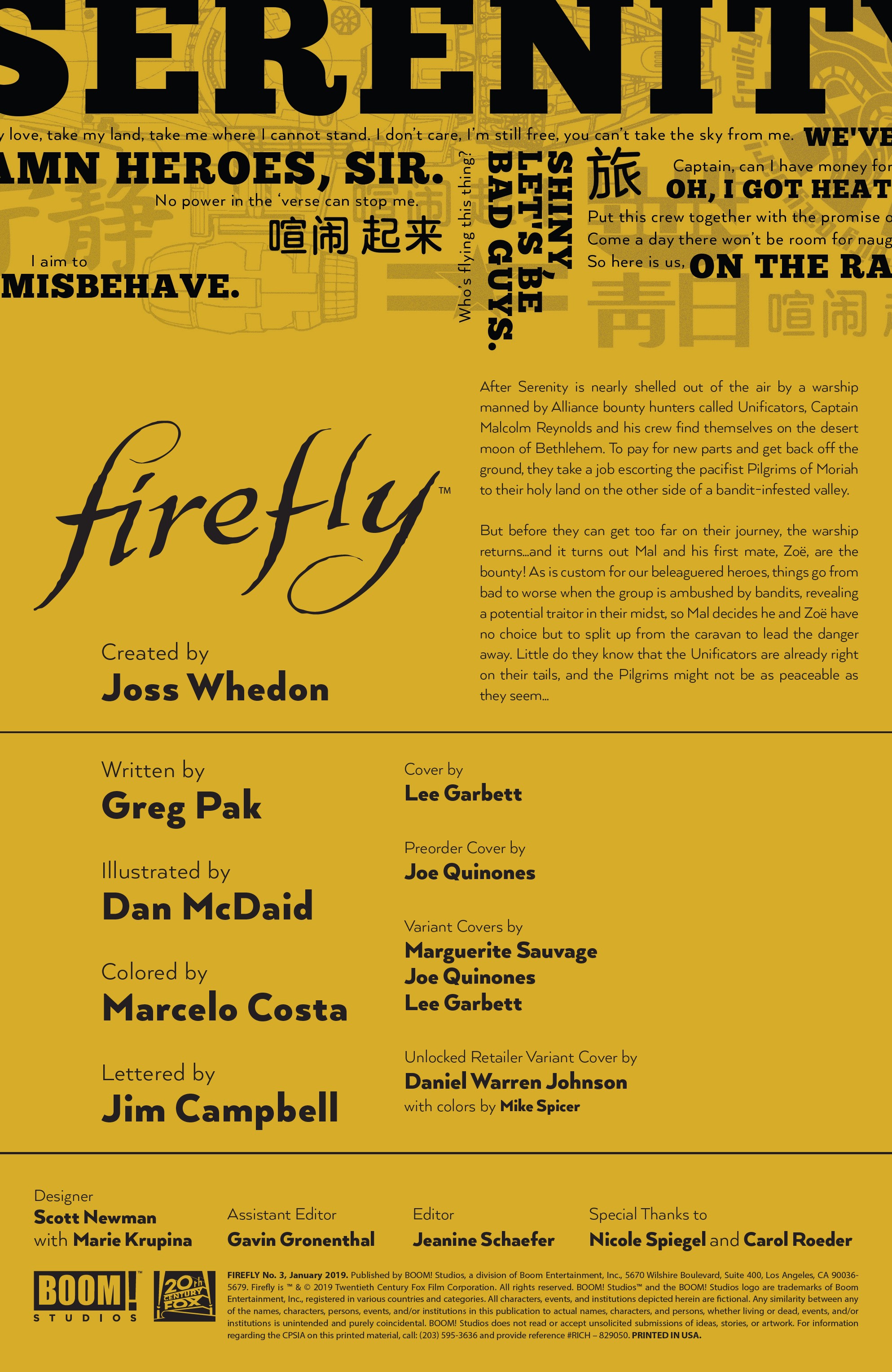 Read online Firefly comic -  Issue #3 - 2