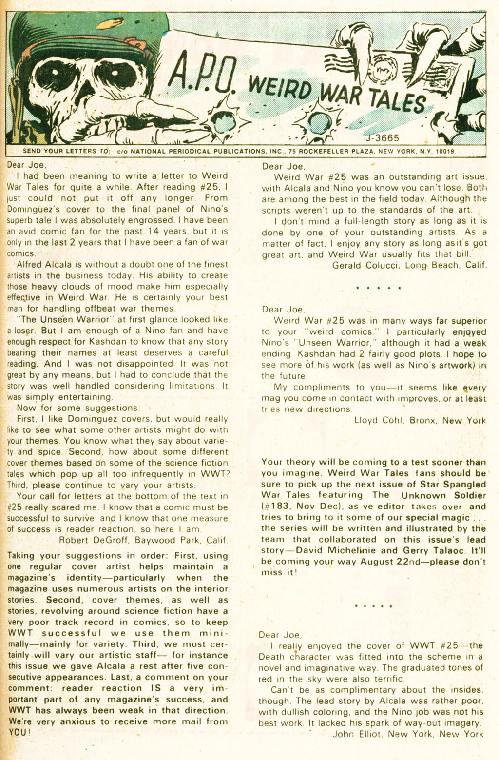 Read online Weird War Tales (1971) comic -  Issue #30 - 33