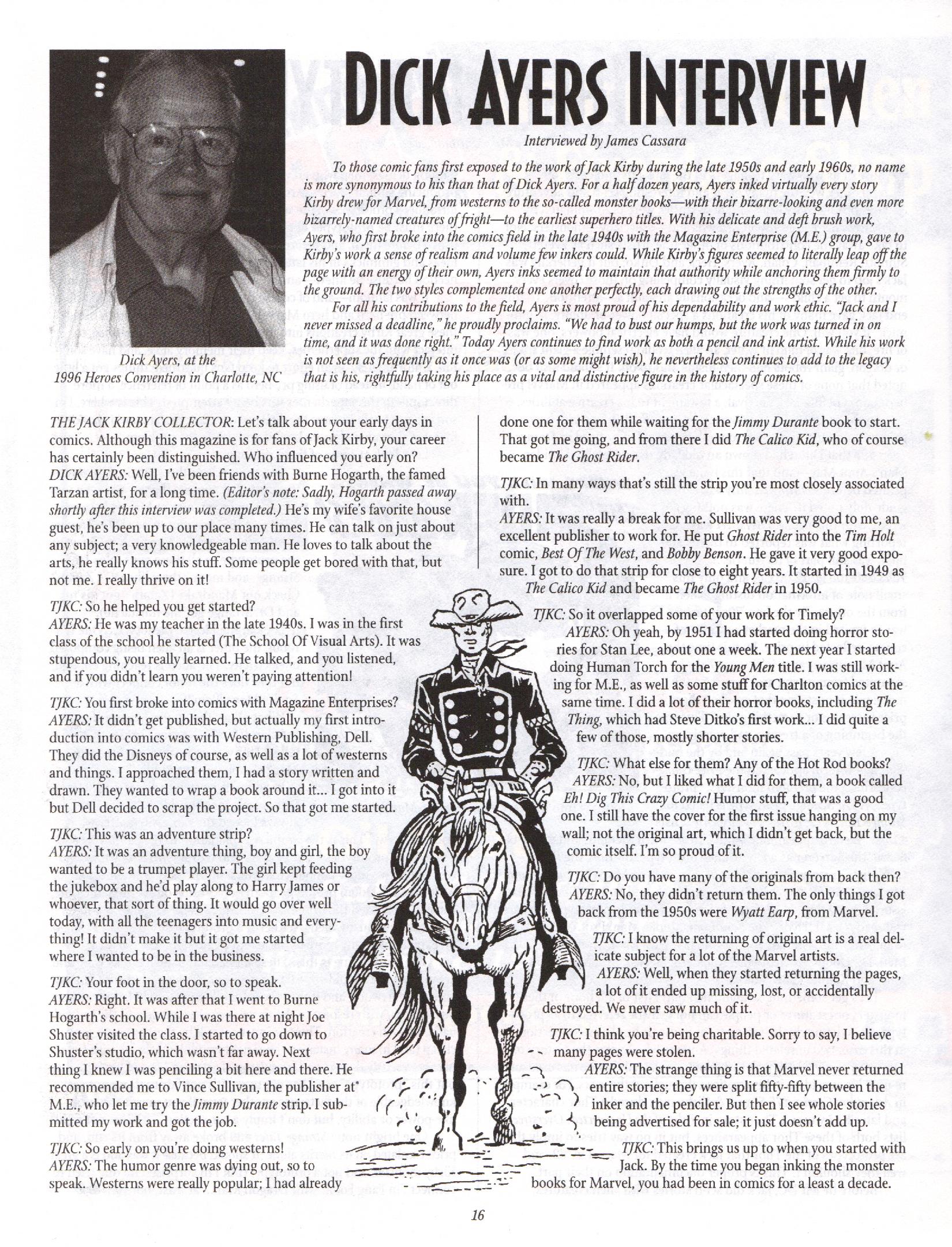 Read online The Jack Kirby Collector comic -  Issue #13 - 16