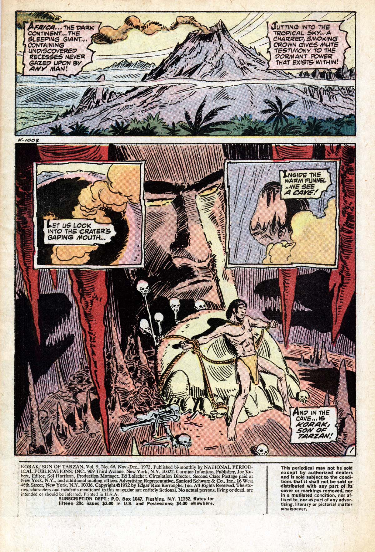 Read online Korak, Son of Tarzan (1972) comic -  Issue #49 - 3
