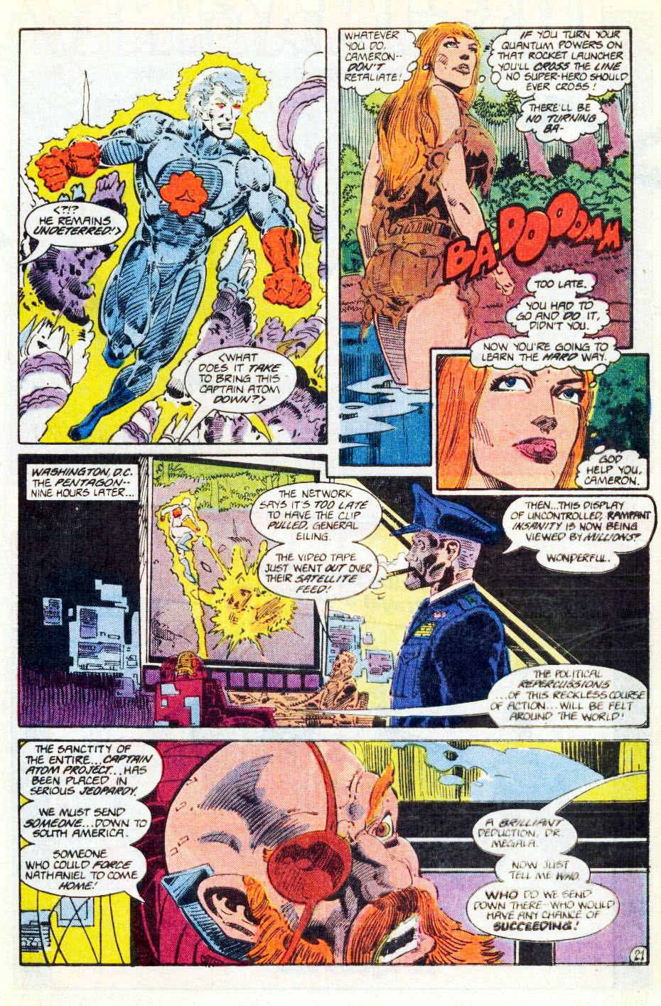 Read online Captain Atom (1987) comic -  Issue #21 - 22