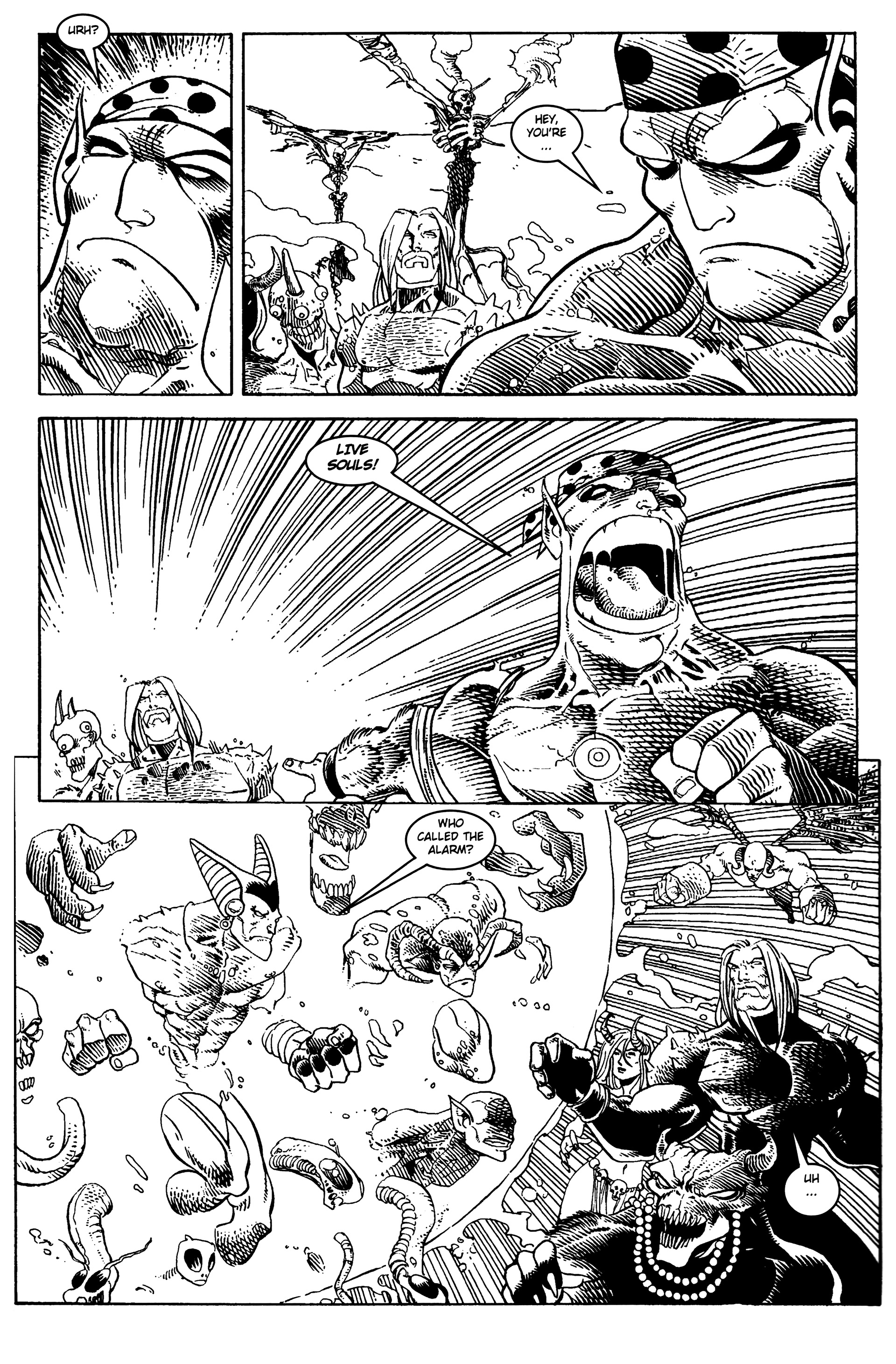 Read online Warrior Nun: Black & White comic -  Issue #14 - 13