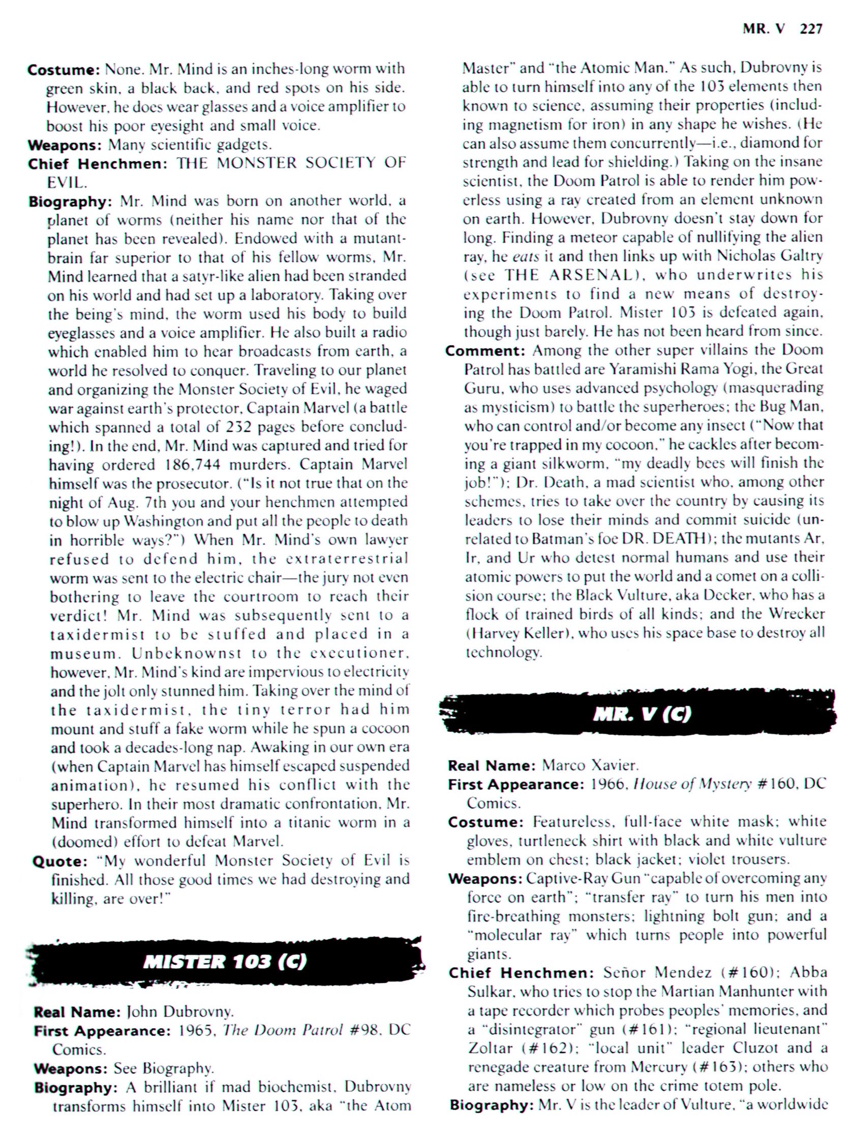 Read online The Encyclopedia of Super Villains comic -  Issue # TPB (Part 2) - 2