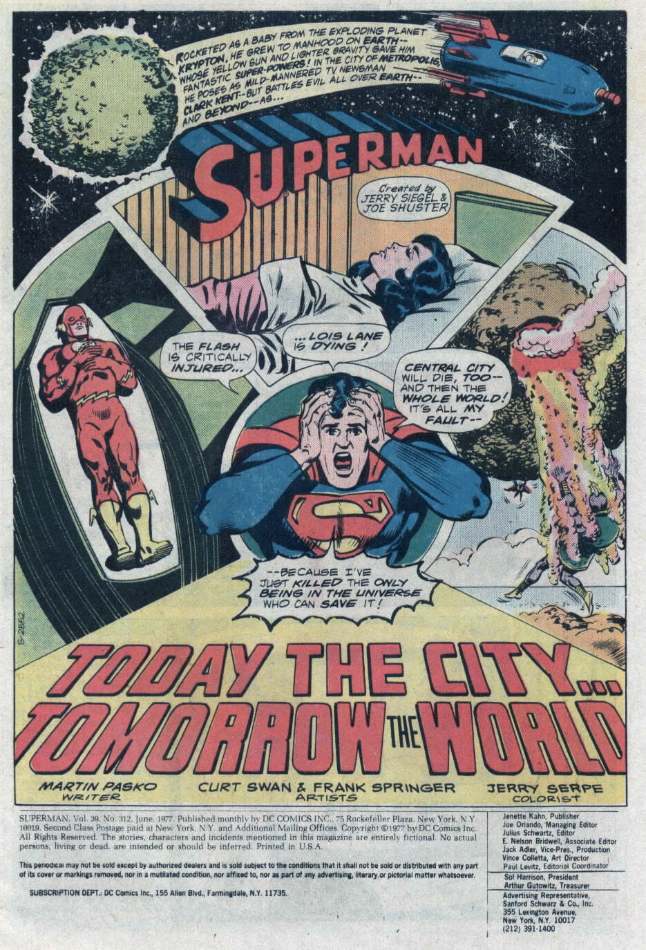 Read online Superman (1939) comic -  Issue #312 - 2