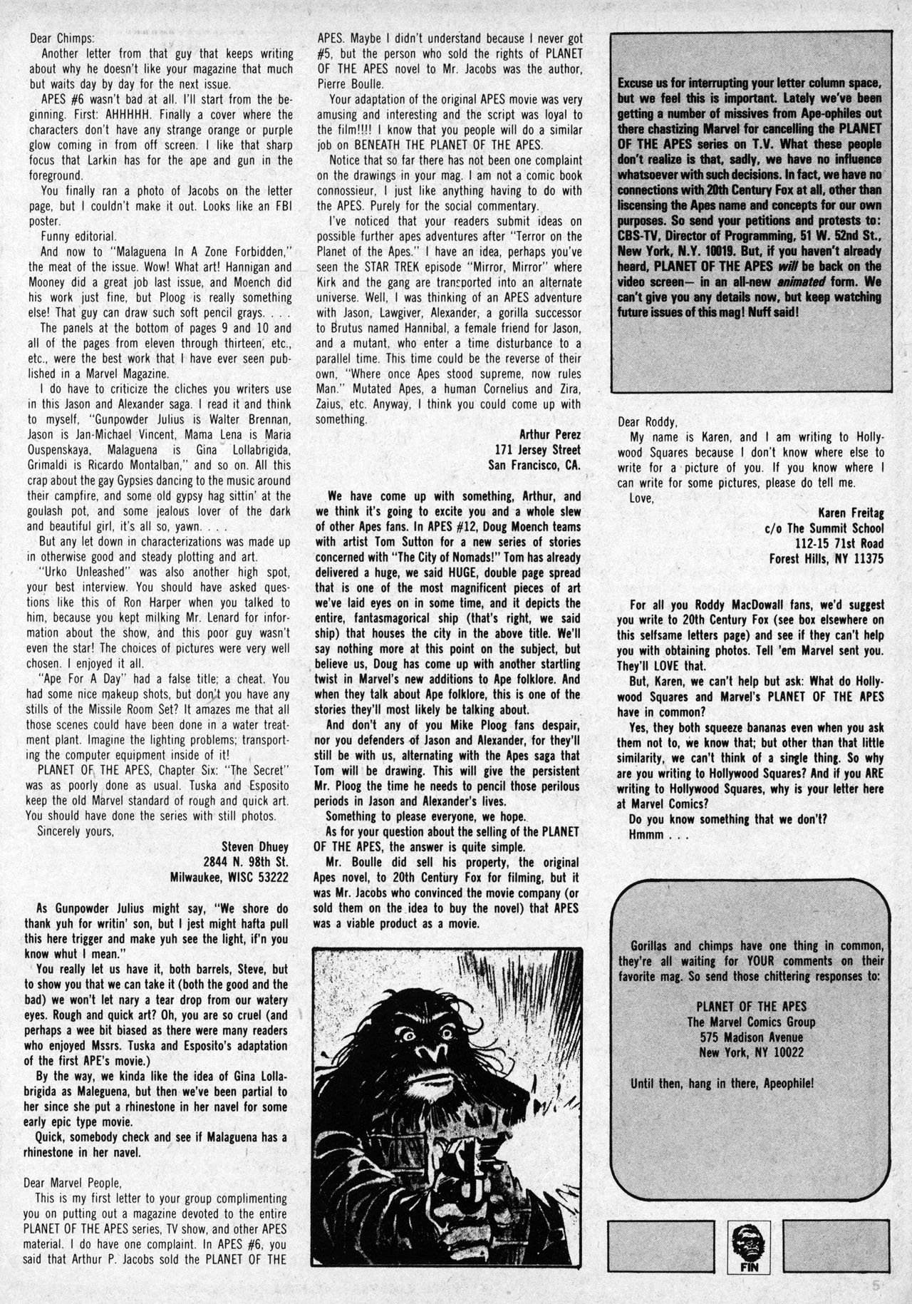 Read online Planet of the Apes comic -  Issue #10 - 5