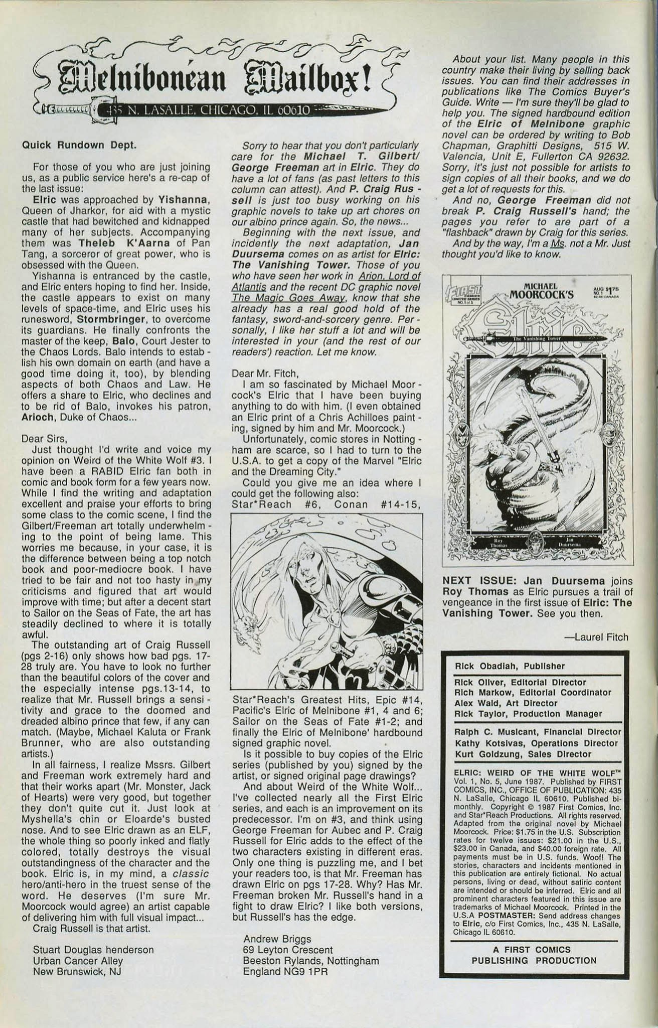 Read online Elric: Weird of the White Wolf comic -  Issue #5 - 2