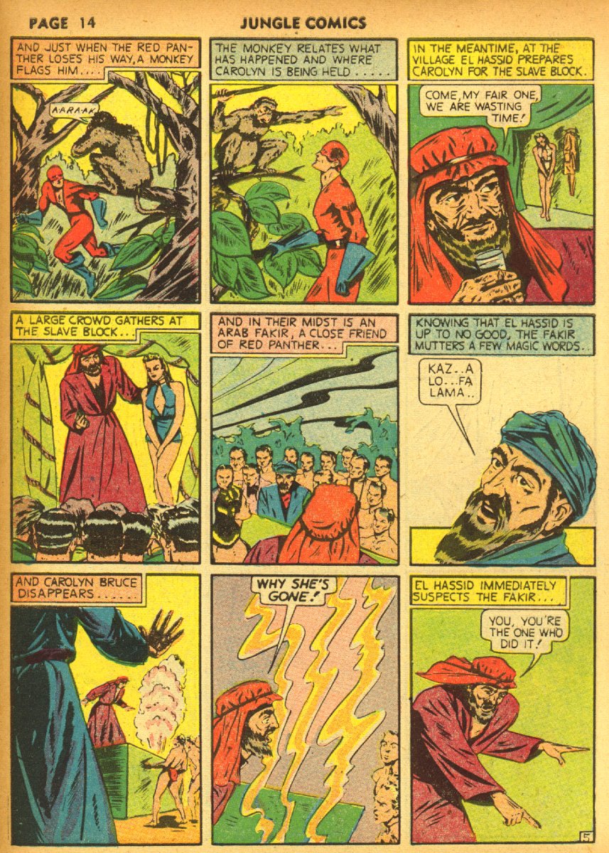 Read online Jungle Comics comic -  Issue #17 - 16