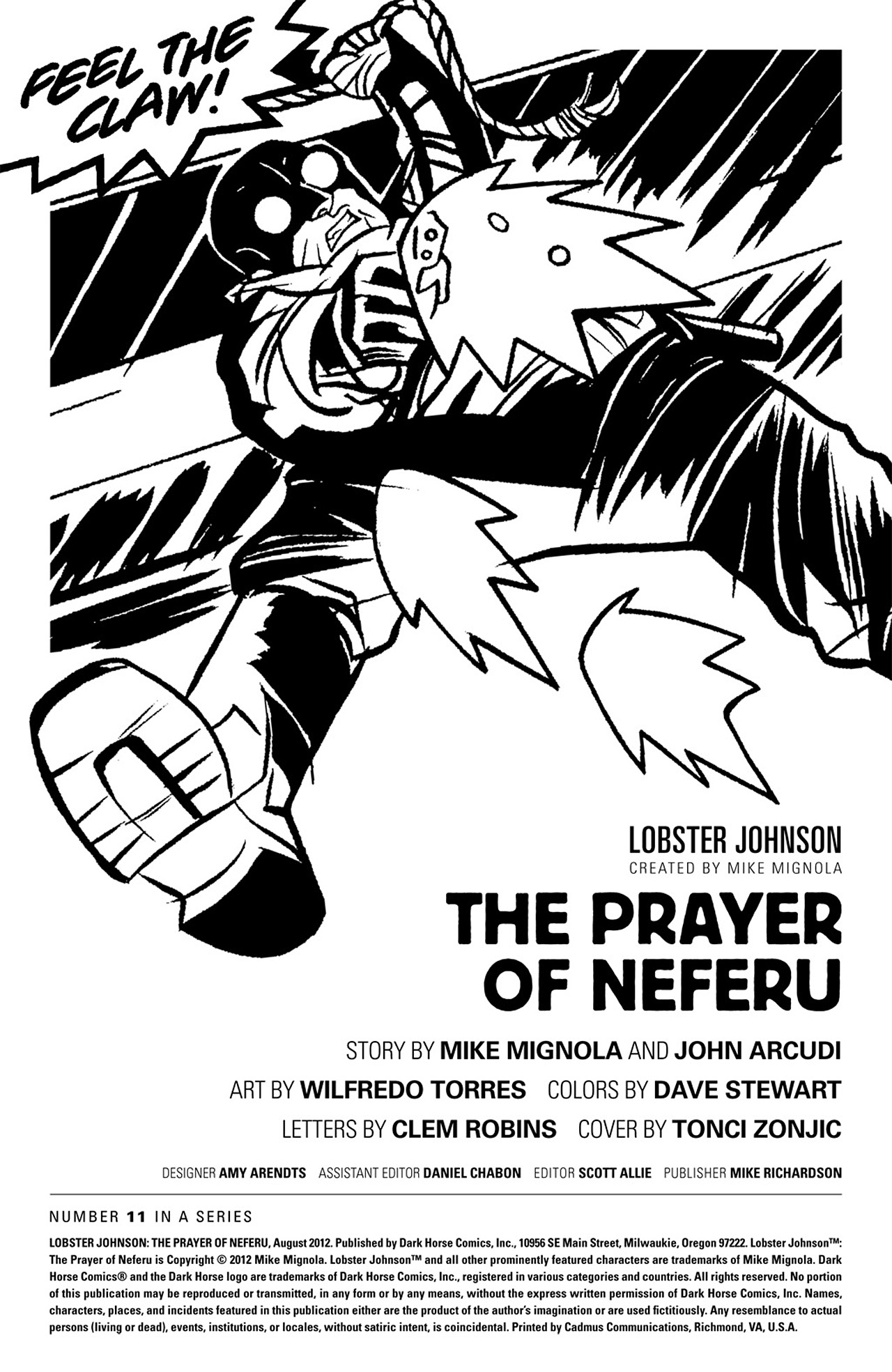 Read online Lobster Johnson: The Prayer of Neferu comic -  Issue # Full - 2