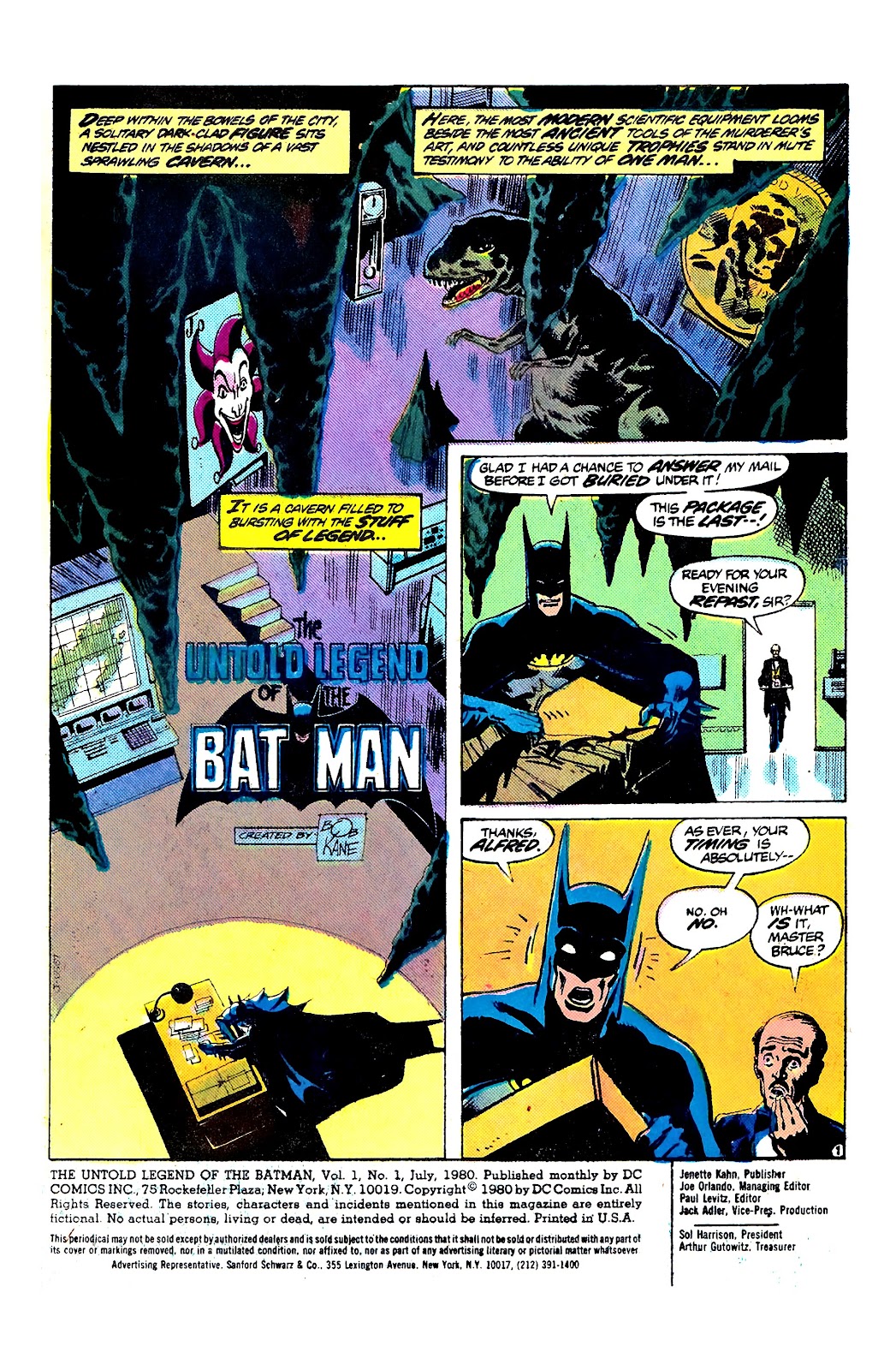Untold Legend of the Batman issue 1 - Page 3