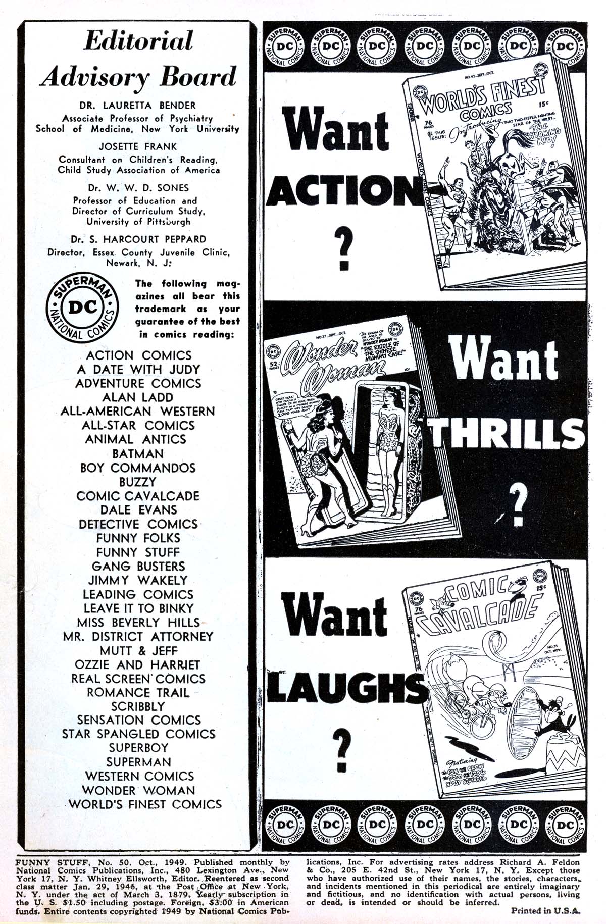 Read online Funny Stuff comic -  Issue #50 - 2