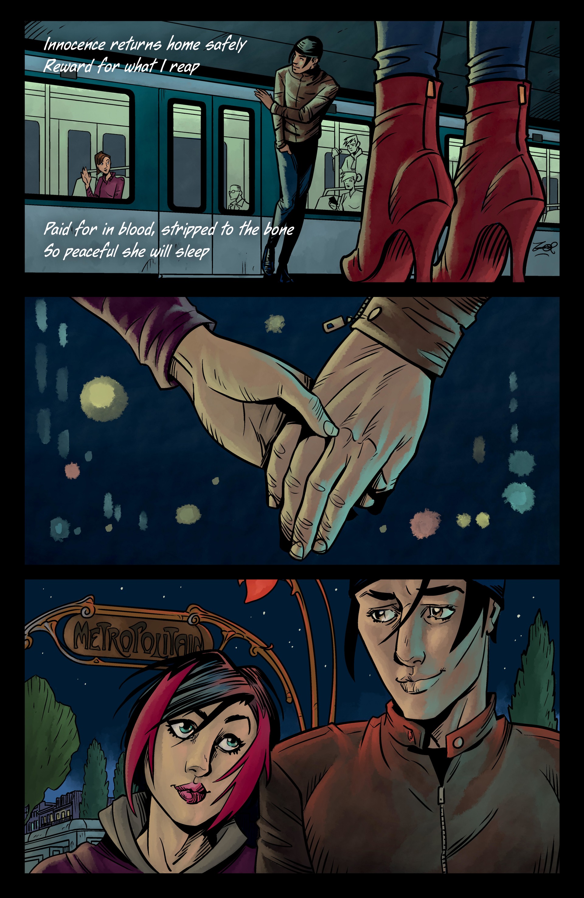 Read online GirlFIEND in Paris: A Bloodthirsty Bedtime Story comic -  Issue # TPB - 57