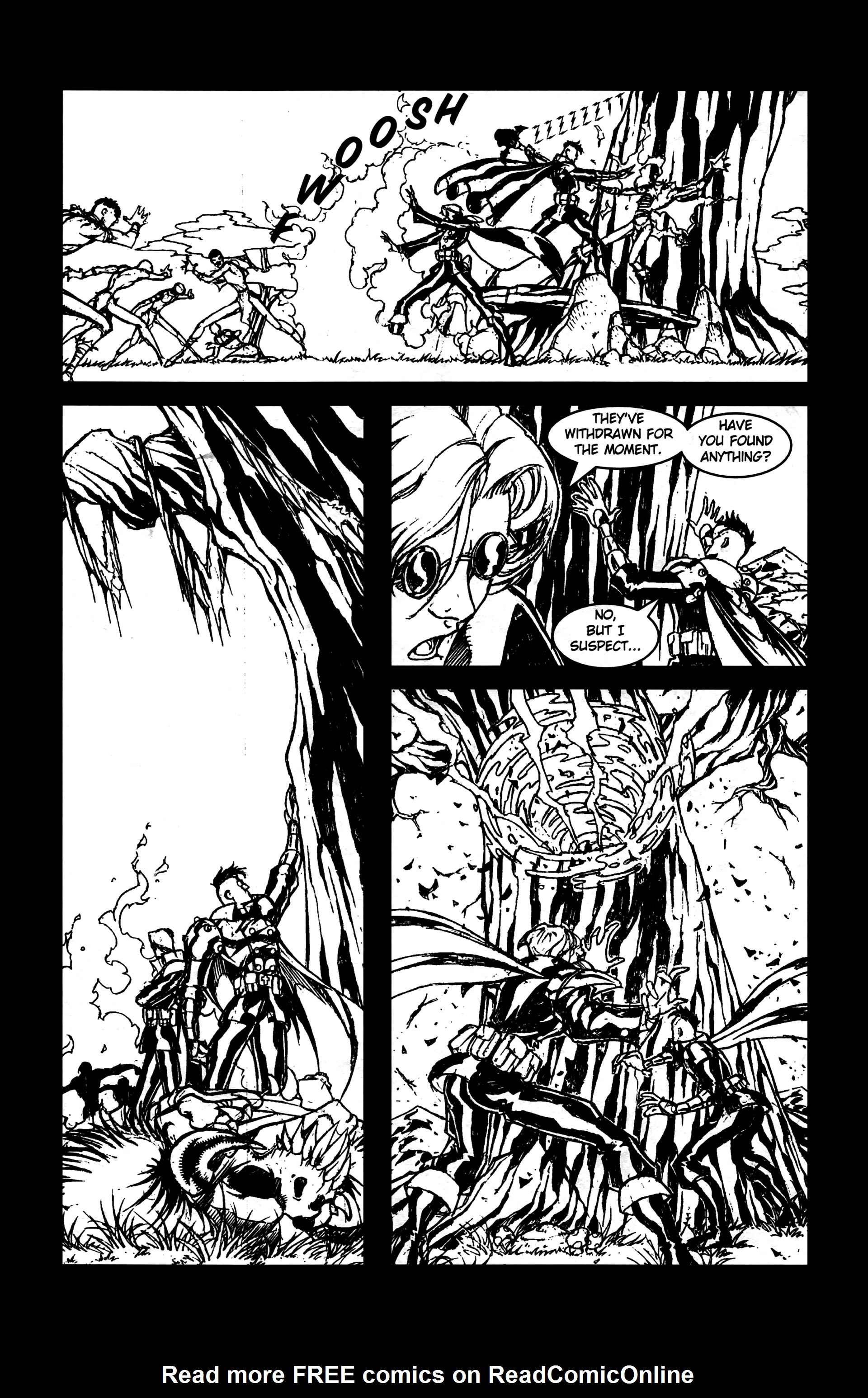 Read online Warrior Nun: Black & White comic -  Issue #21 - 7